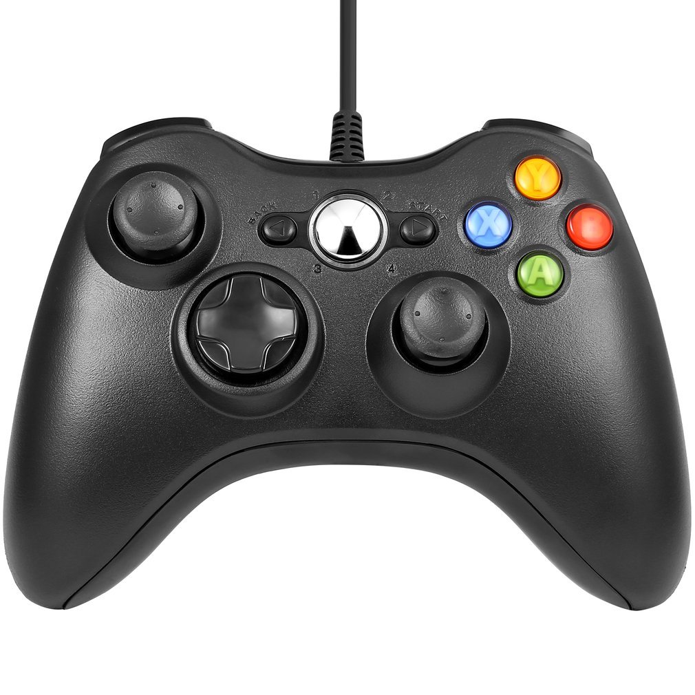 Honyuton Xbox 360 Controller, for Microsoft Xbox 360/Windows(Black)