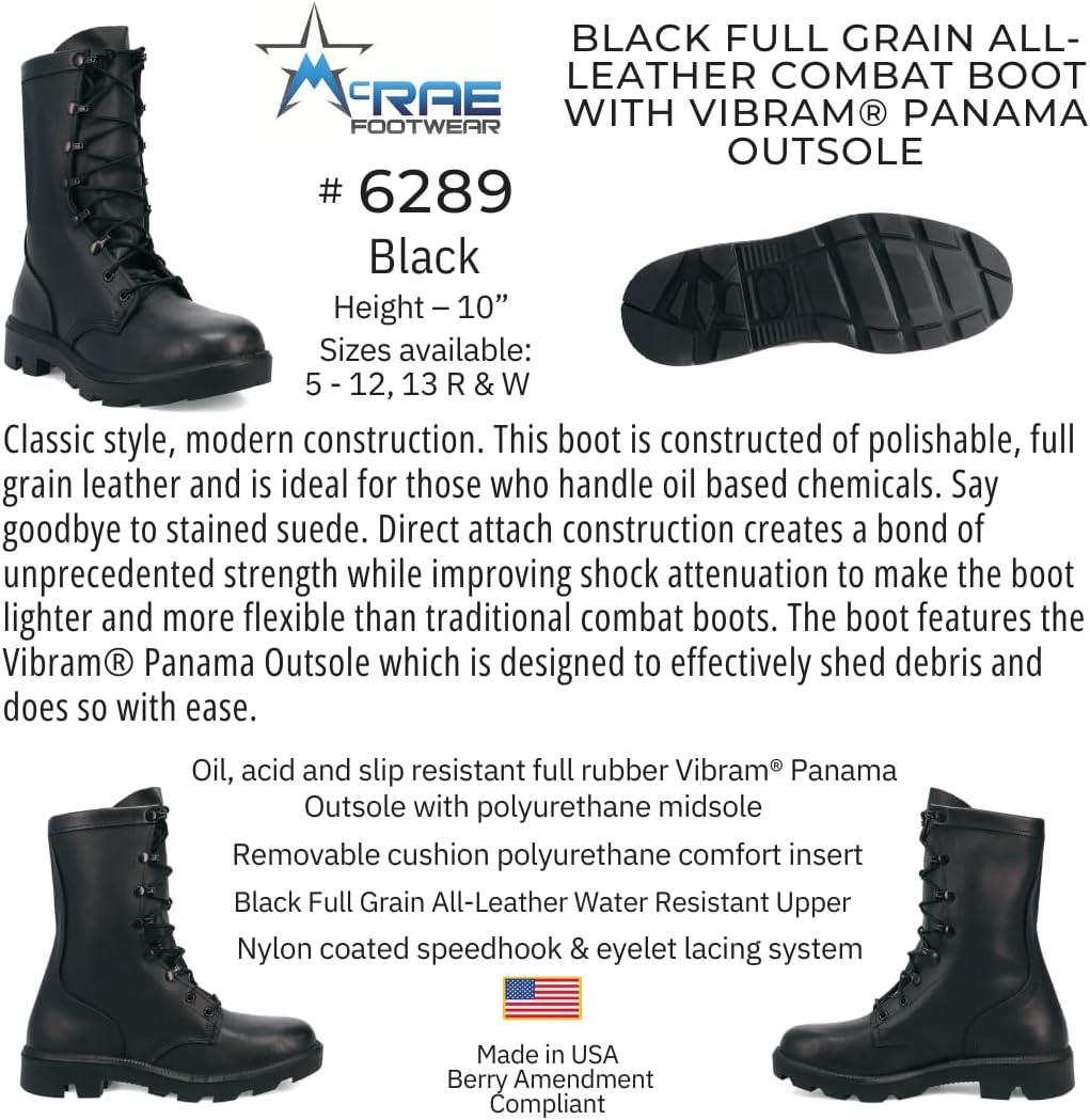 MCRAE Legacy Combat Boot with Panama Sole