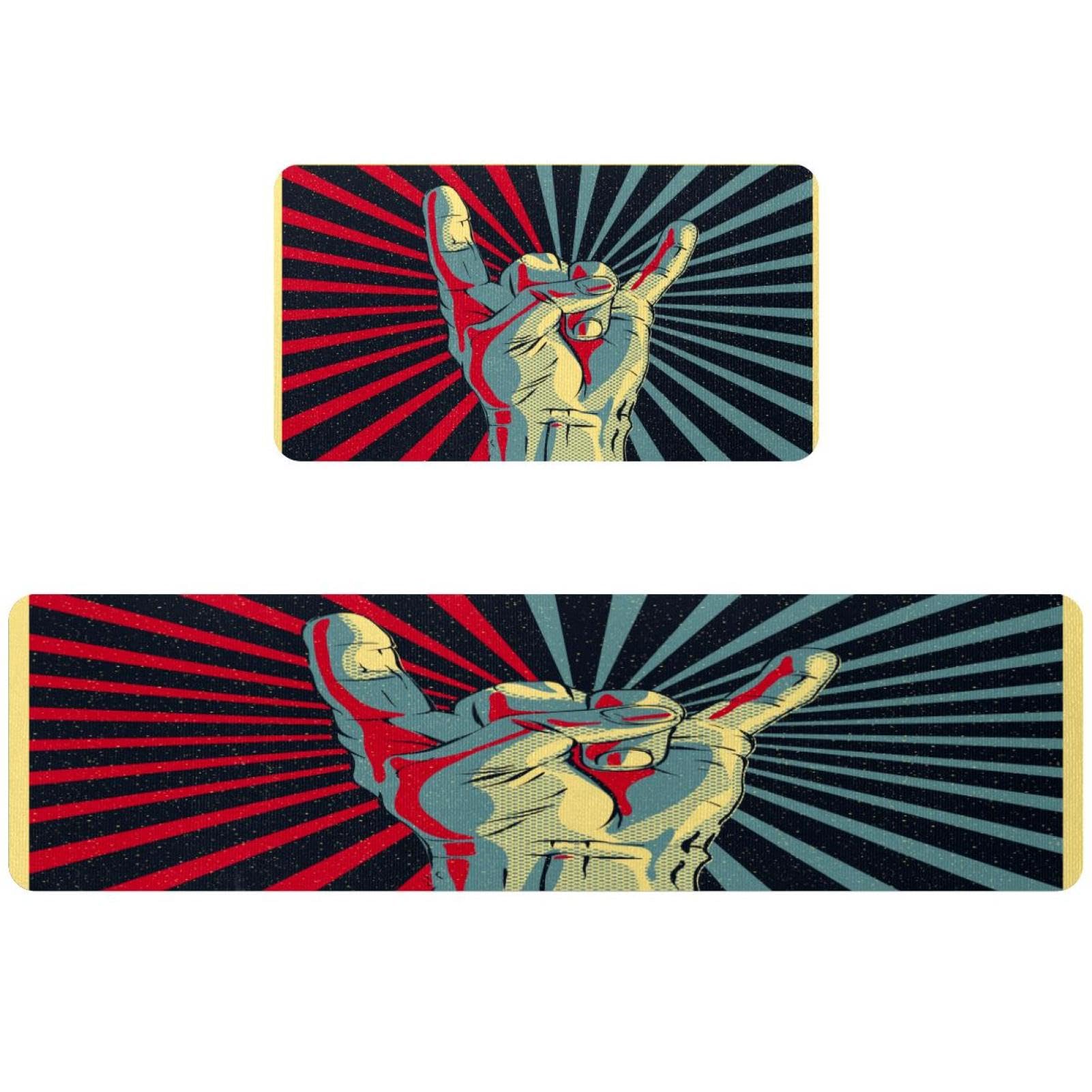 Tapis de cuisine Pop Art pour sublimer la décoration de votre couloir et buanderie