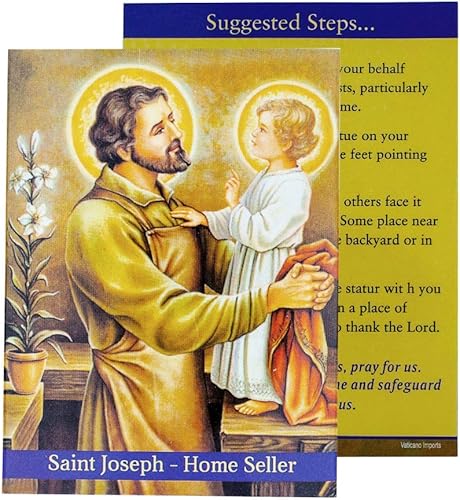 Miniatura 3 de VILLAGE GIFT IMPORTERS Estatua de San José de 3 pulgadas | Kit de vendedor de casa | Paquete de 1 o 5 | Material de resina duradero y detallado |