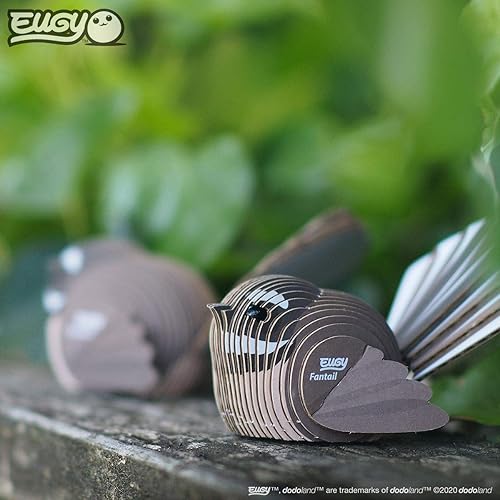 Miniatura 8 de Eugy Fantail Bird - Rompecabezas 3D de 27 piezas, respetuoso con el medio ambiente, juguete educativo para niños, niñas y niños a partir de 6 años