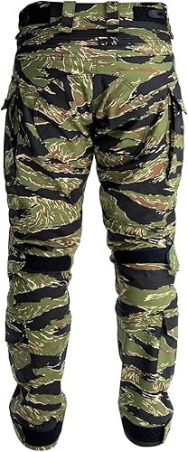 Vista 26 de IDOGEAR Pantalones de combate G3 para hombre con rodilleras, pantalones de camuflaje múltiple Airsoft Caza Paintball Pantalones tácticos al aire