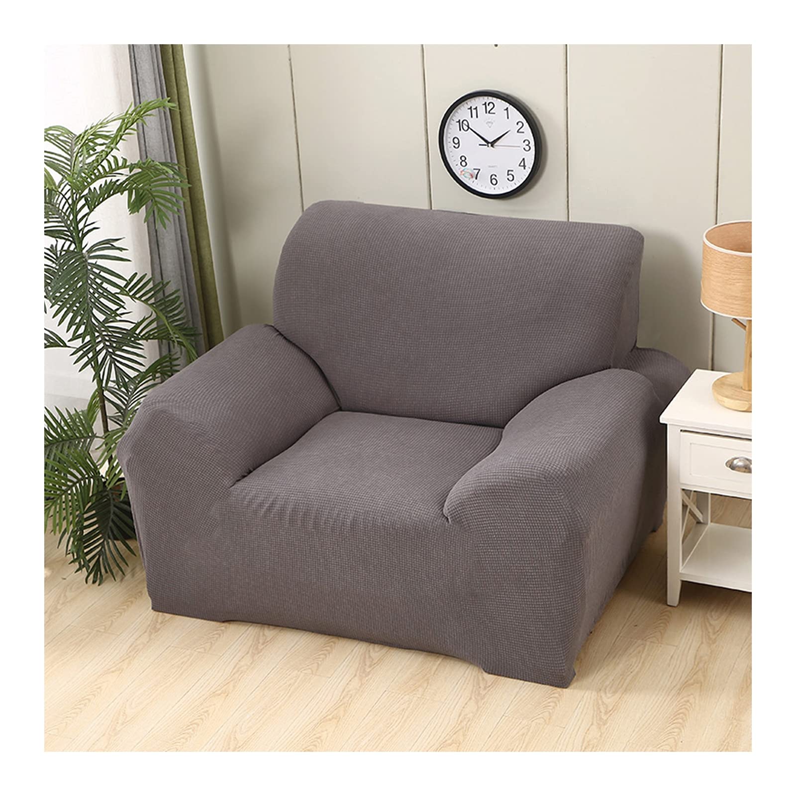 Housse de canapé 4 places gris 235-310cm | Revêtement universel