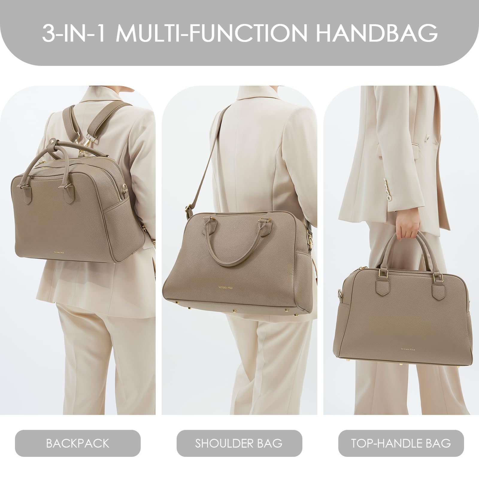 VICTORIA HYDE Mochila convertible para portátil de 14"