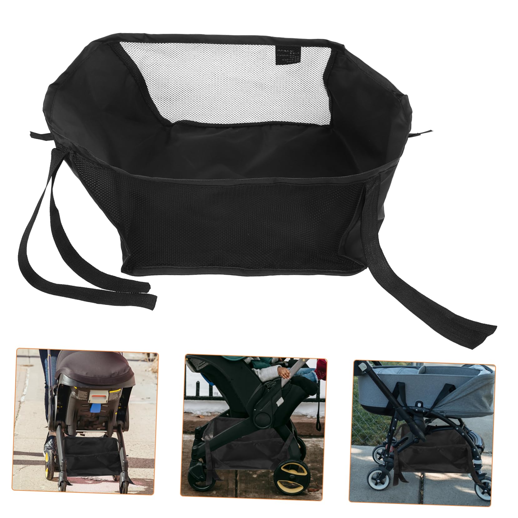 SUPVOX Stroller Bottom Organizer Bag Baby Storage Organizer Case for Outdoor Use Diaper Bottle Pacifier