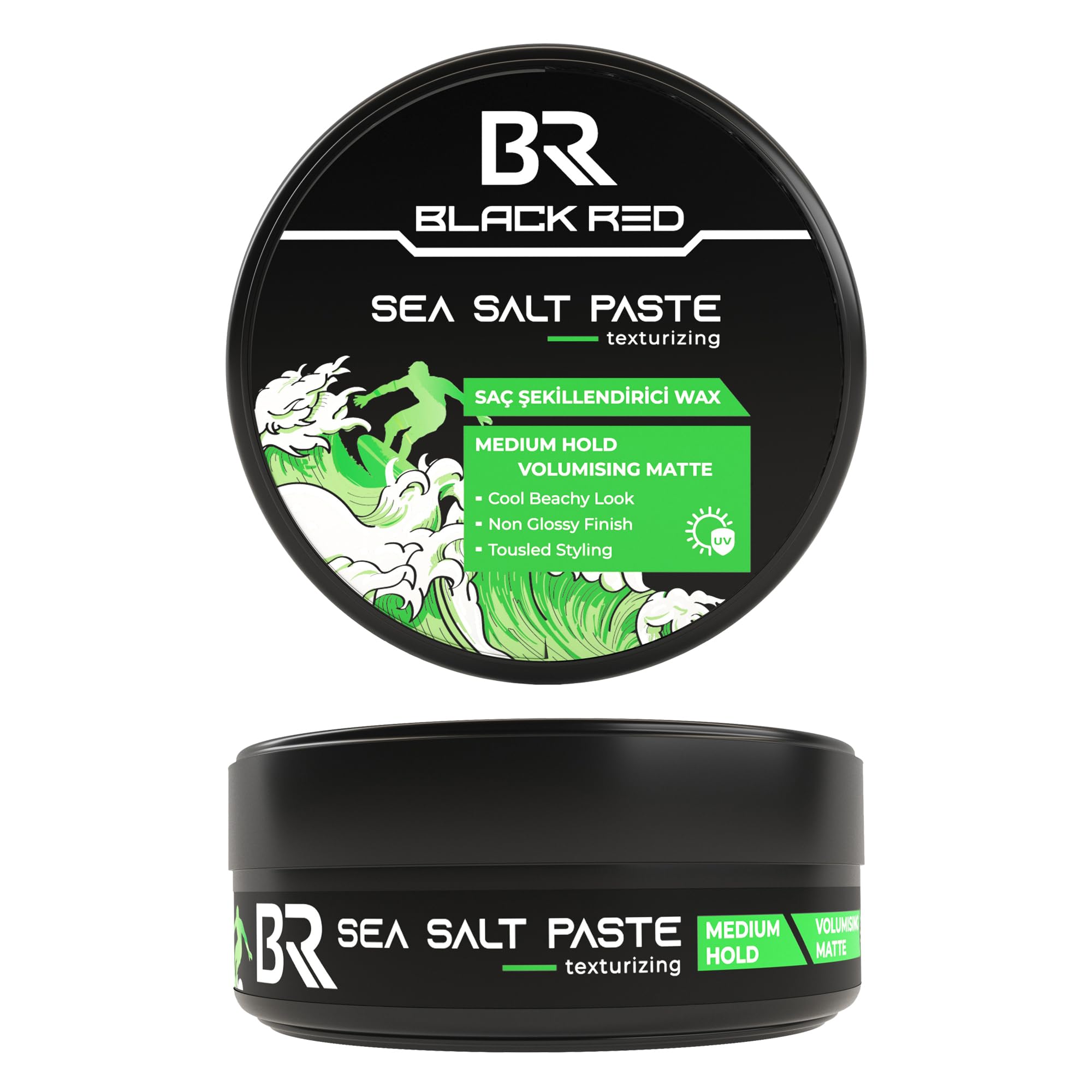 Black Red Sea Salt Paste for Men 120ml, Green, 120 g (Pack of 1) - Image 3