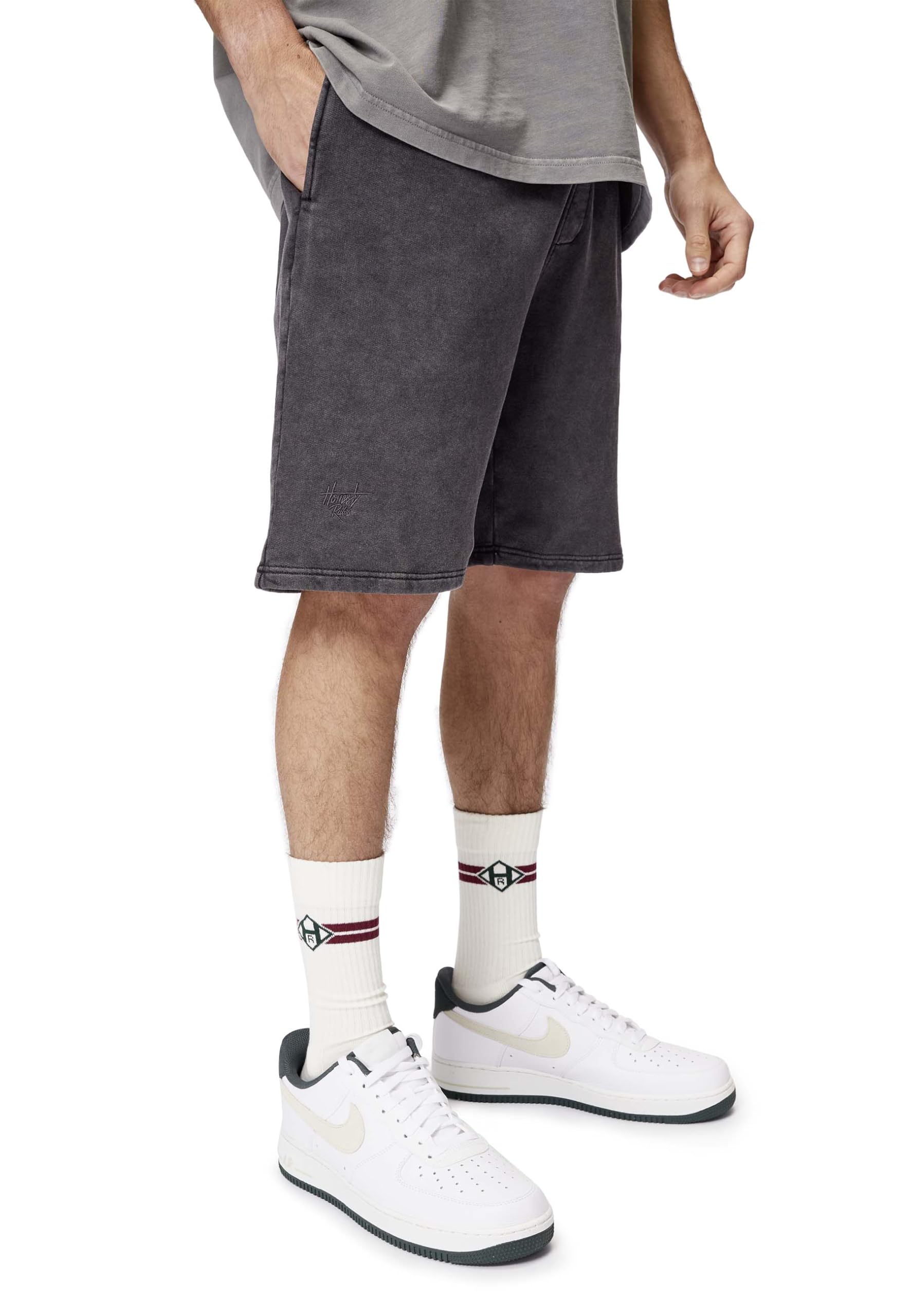 Honesty Rules Signature Sweat Herren Shorts, Regular Fit Kurze Jogginghose aus 100% Bio-Baumwolle, Bequeme Freizeithose für Männer mit elastischem Bund & Kordelzug
