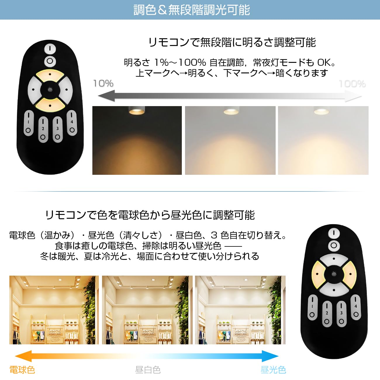Amazon.co.jp : ANWIO スポットライト 4個セット ダクトレール用 50W型