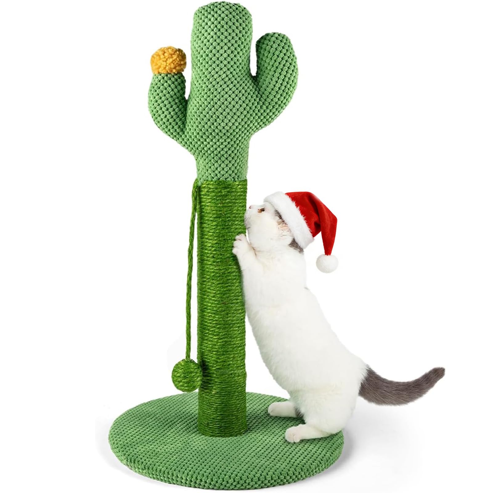 Mora Pets Tiragraffi cactus per gatti adulti colonne tiragraffii albero per gatti grandi e piccolo palo in naturali sisal 57.9 x 33 cm (H x Ø)