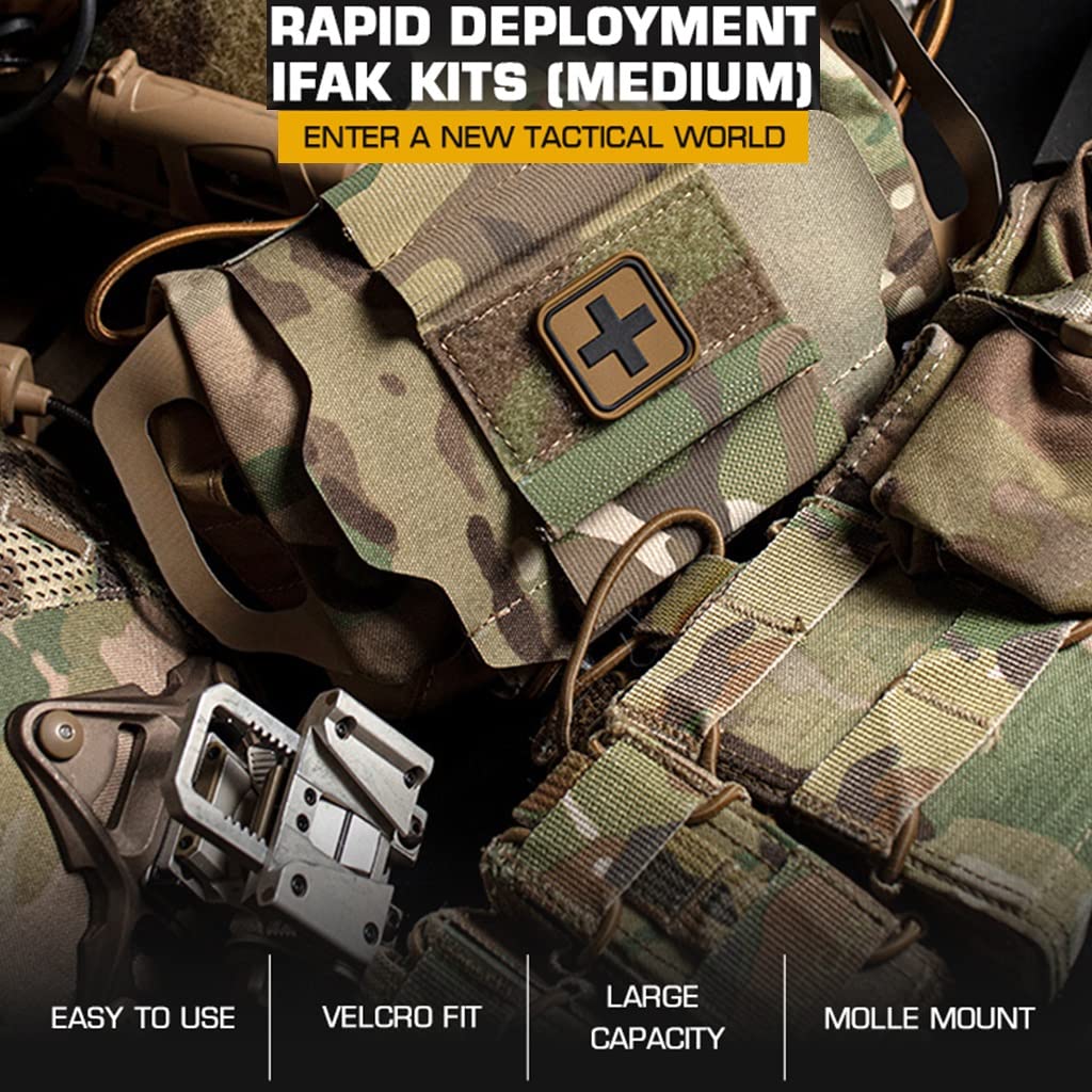 Amazon.co.jp: 急速配備 IFAK キット 中型 MOLLE 医療バッグ