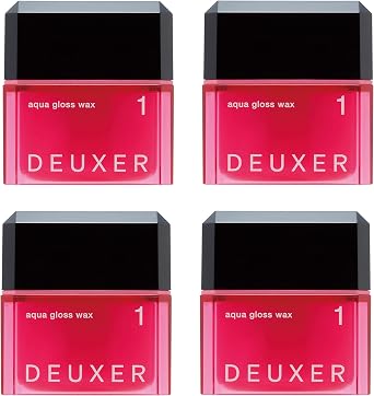 DEUXER Aqua Gloss Wax 1 Set of 4 Hair Wax, Floral Berry