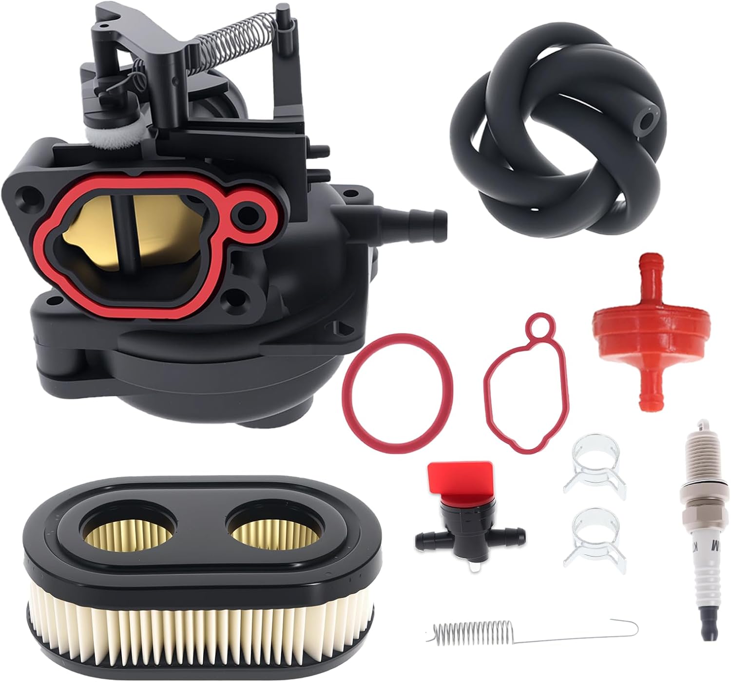 799584 Carburetor for Troy Bilt TB110 TB200, 550EX 625EX 675EX 725EXI 163cc Engines, 09P702 103M02 104M02 Lawn Mower with Air Filter Kit