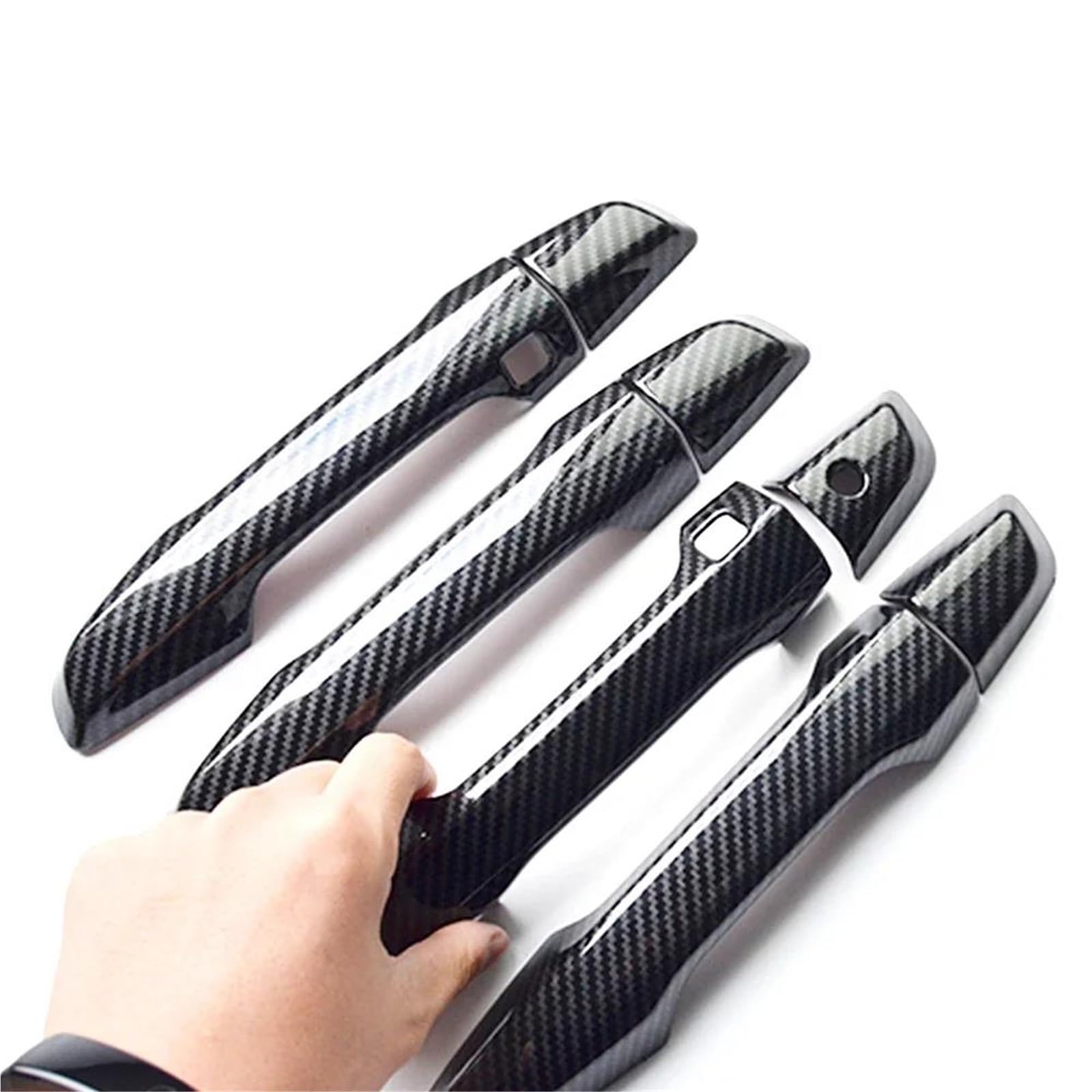 DTSGCX for CRV 2017 2018 2019 2020 5th Gen RW1 RW6 Carbon Fiber Side Door Handle Cover Trim Frame Bezel Vehicle Trim kit