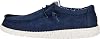 HEYDUDE Men's Wally Canvas Moccasin, Navy, 11.5 UK