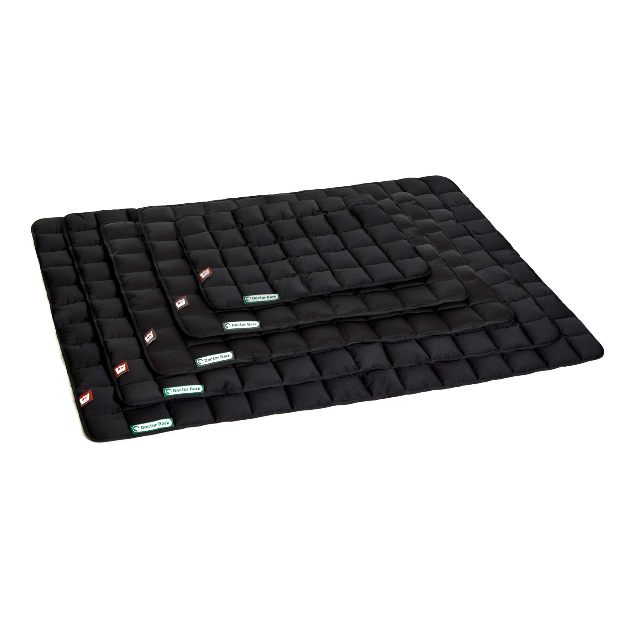 Doctor Bark Hondendeken – zachte, hoogwaardige hondenmat voor grotere honden, robuuste ligdeken voor binnen en buiten, wasbaar tot 95 °C (maat L, 100 x 80 cm, karamel-mosgroen