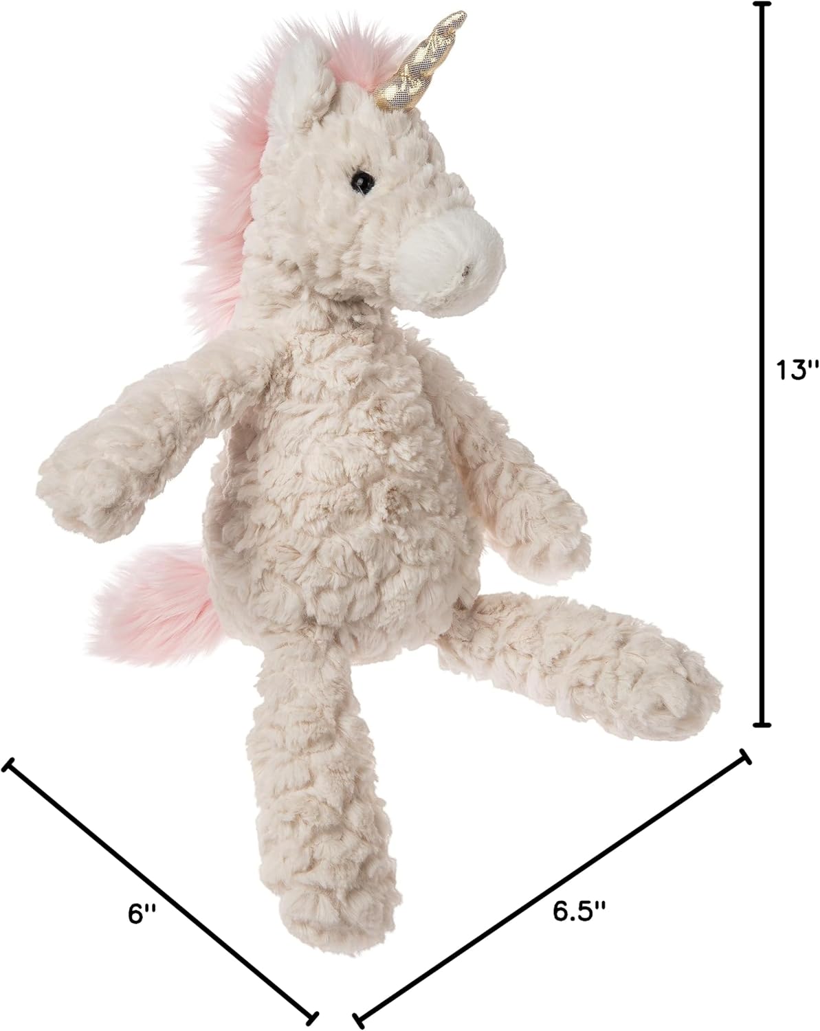 Mary Meyer Putty Unicorn Soft Toy Friend, White 33-Centimetres