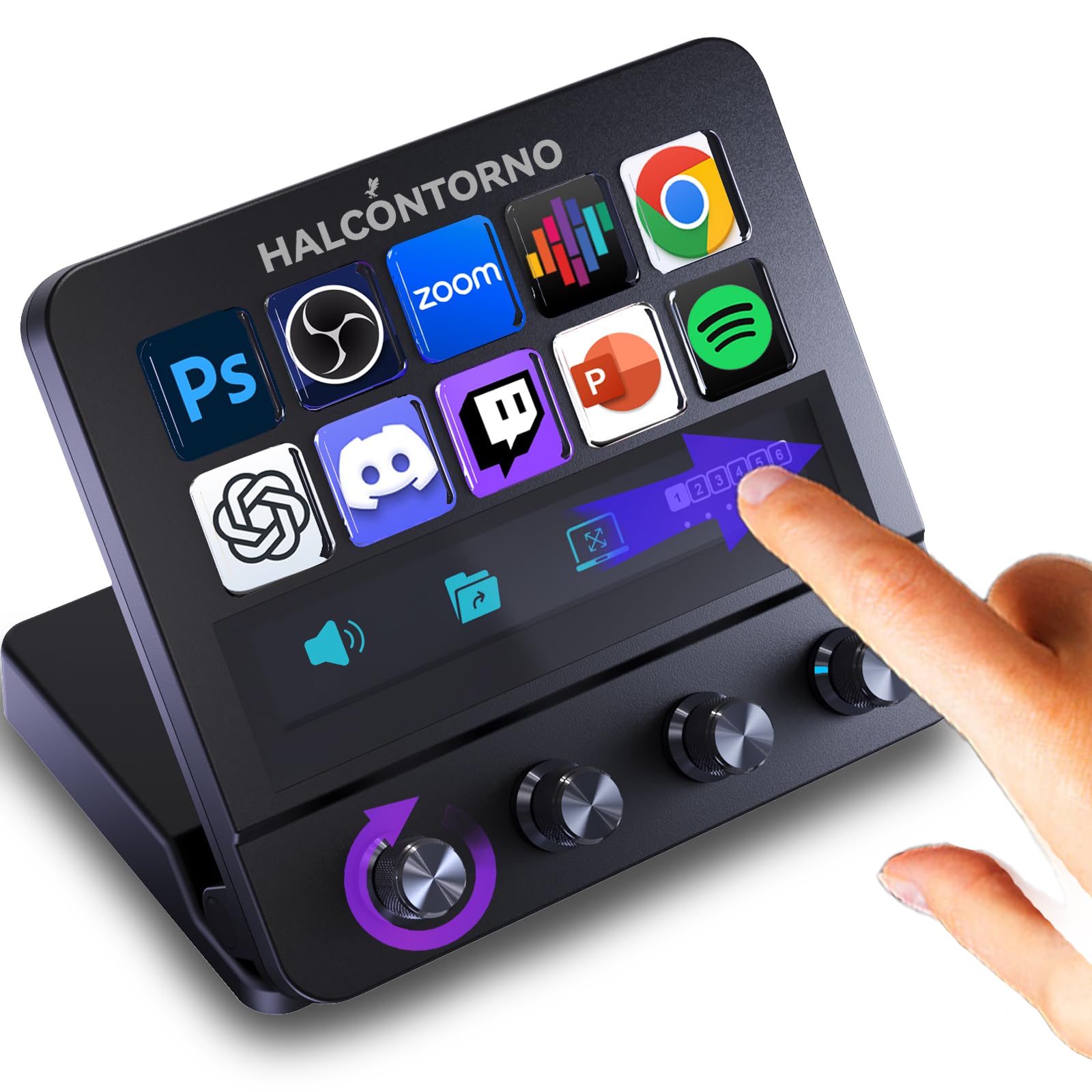 Amazon.com: HALCONTORNO Stream Dock - Mirabox Steamdeck for PC Mac