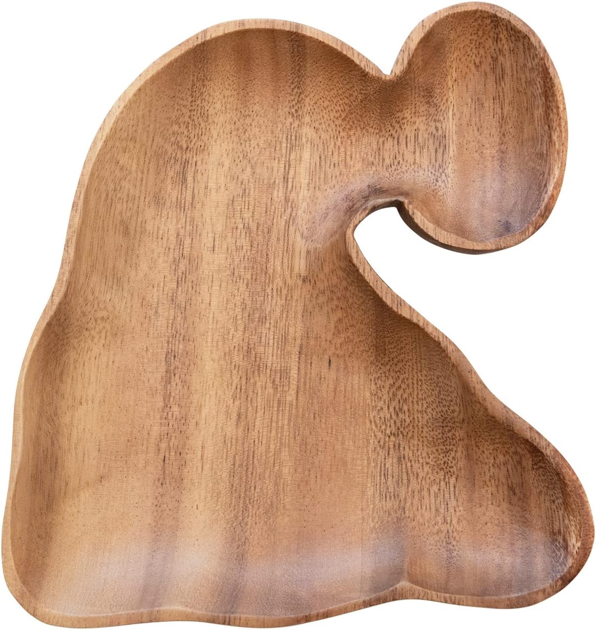 Creative Co-Op Acacia Wood Christmas Tree Shaped Bowl