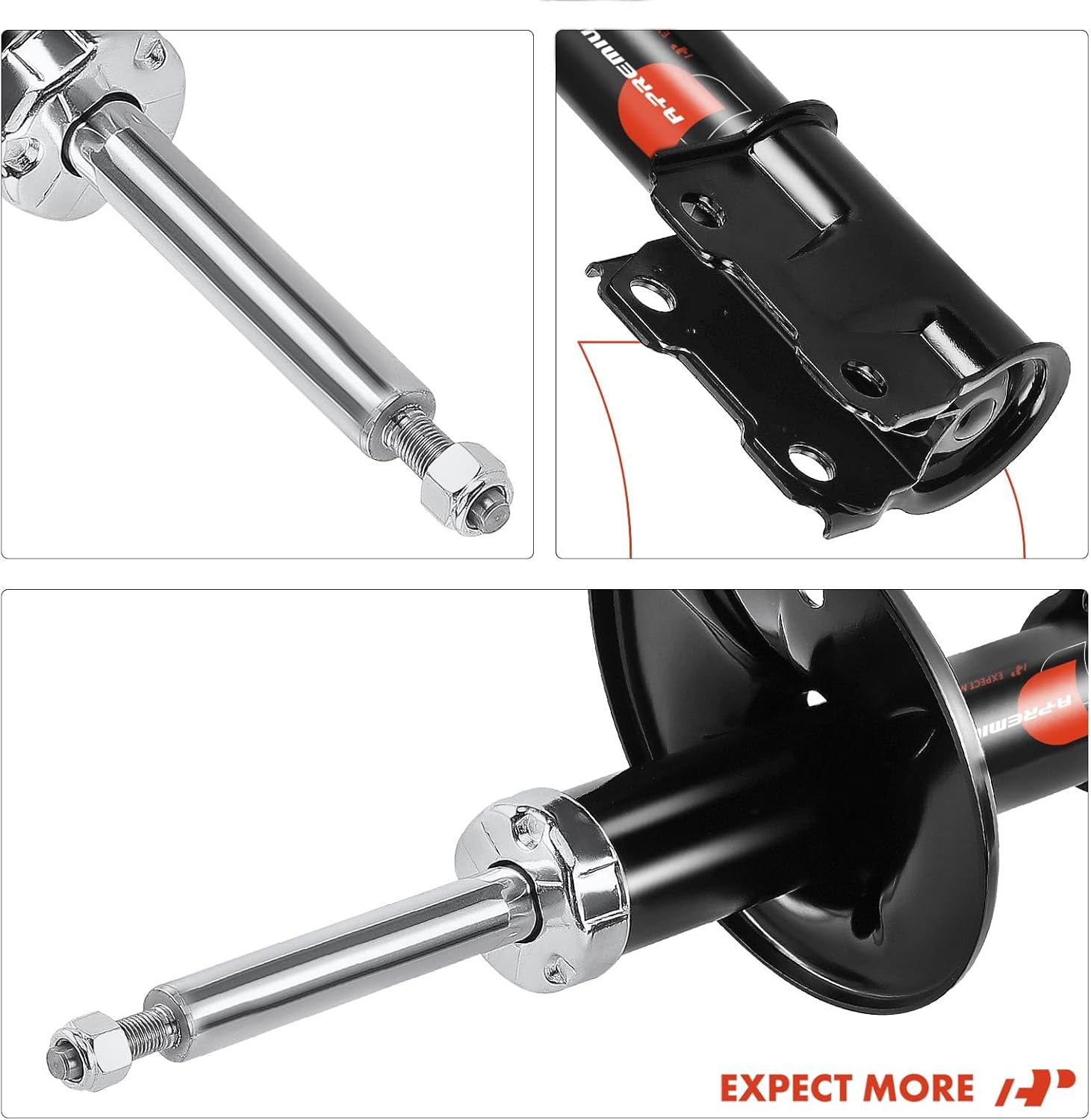 A-Premium Front Pair [2] Strut Assembly Compatible with Mitsubishi Lancer 2004 2005 2006, Driver and Passenger Side