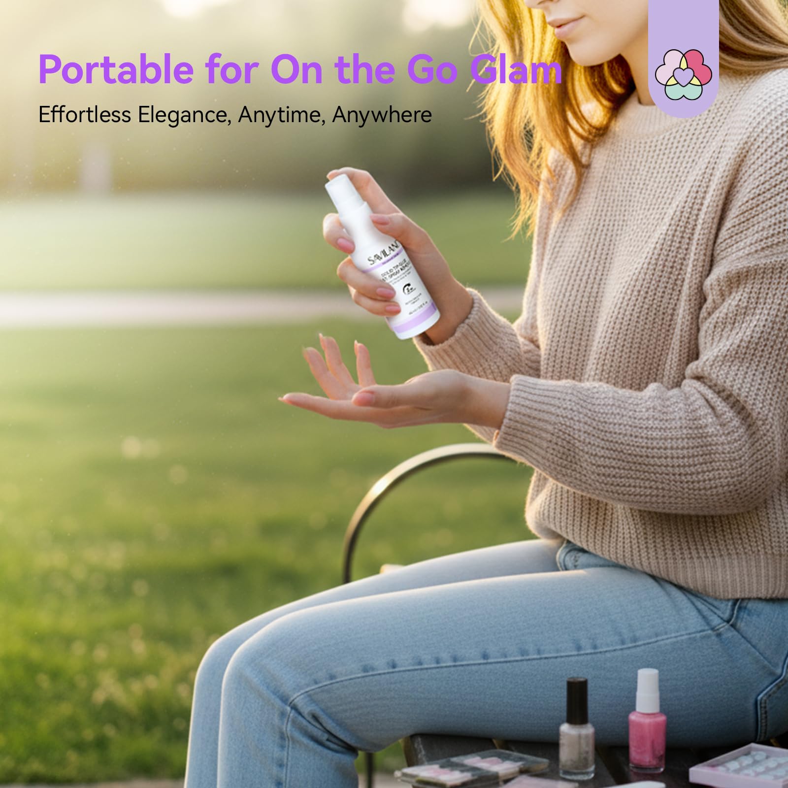 SAVILAND 2 in 1 Colla e Solvente in Gel Solido Kit, Colla per Unghie Finte Forte 30 Giorni, Mini Lampada UV, Press On Nail Glue Remover, Olio per Cuticole, Manicure Fai da Te da Salone