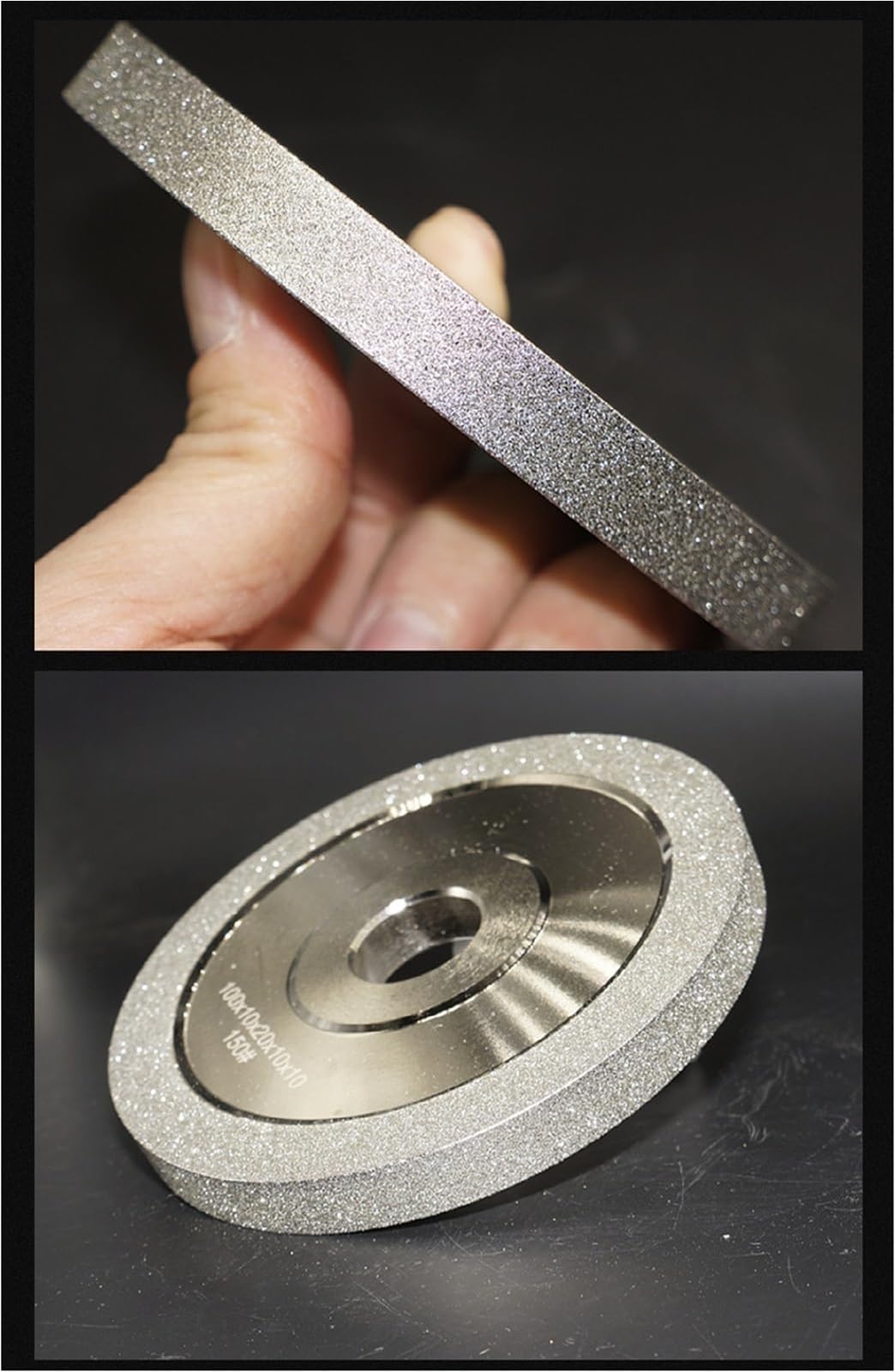 1 szt. 100 mm diamentowa tarcza szlifierska – tarcza CBN do ostrzenia ceramiki, wolframu, stali i jadeitu(150 grit)