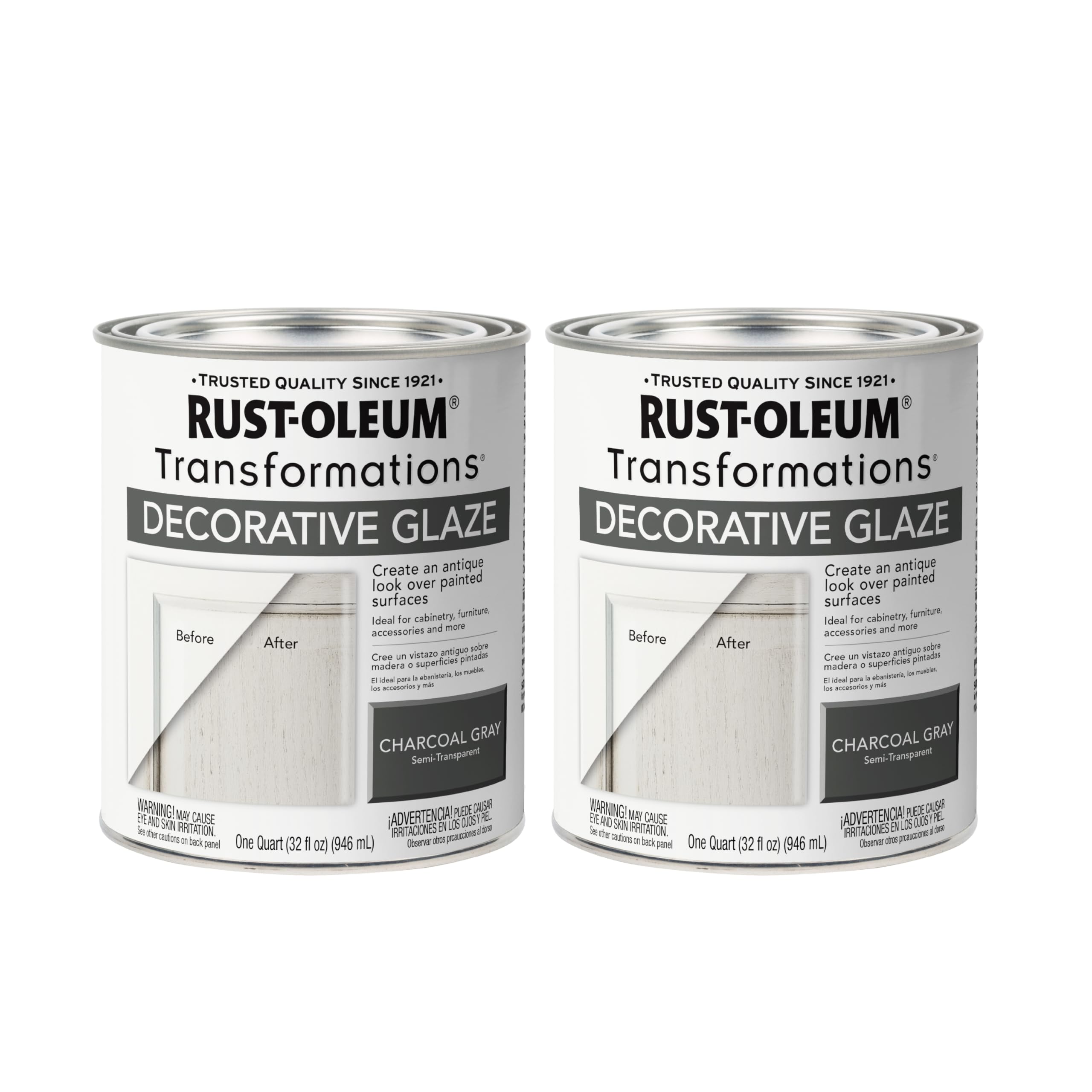 Vernis décoratif gris anthracite effet patine antique pour meuble et surface peinte