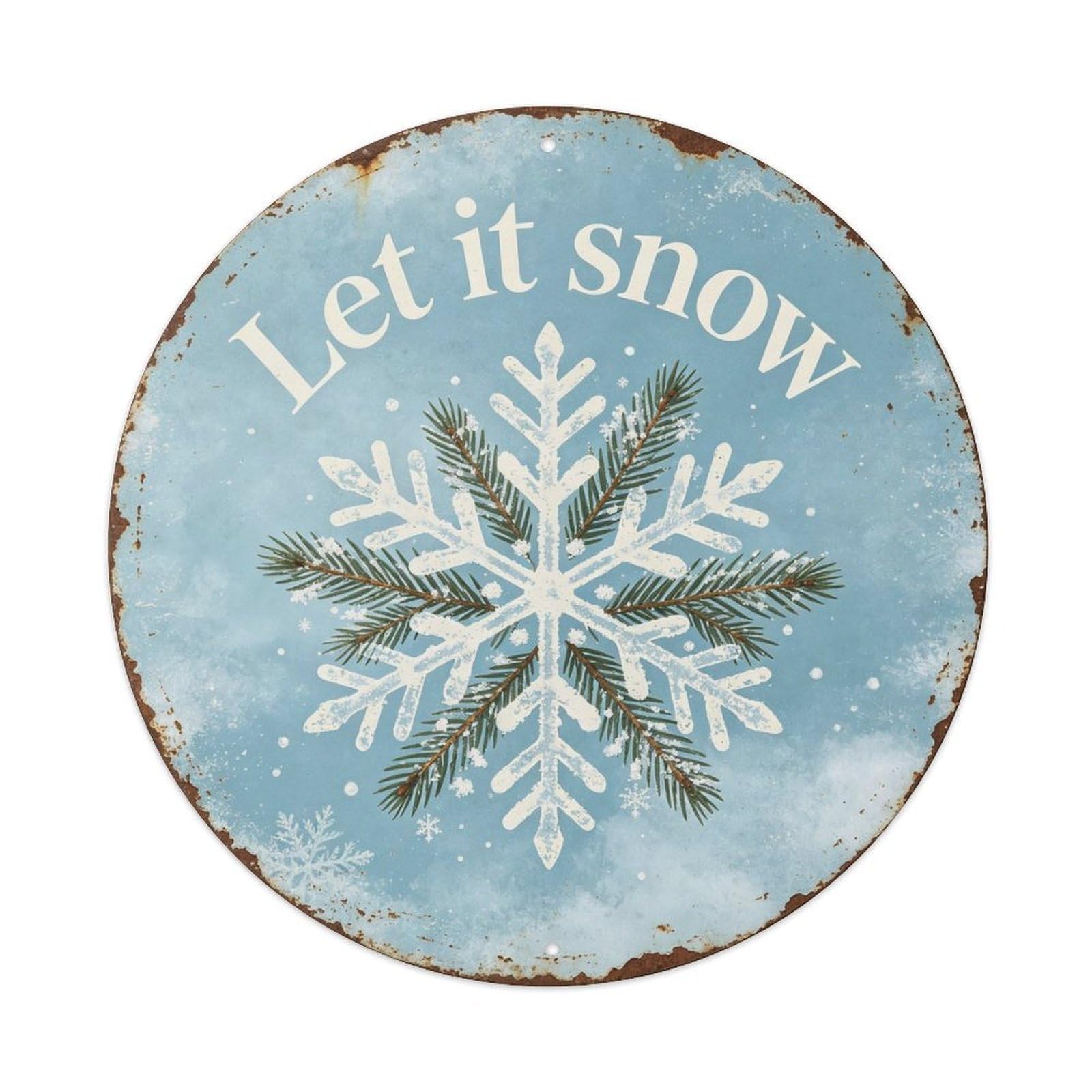 Vintage_let_it_go Metal Tin Sign Plaque