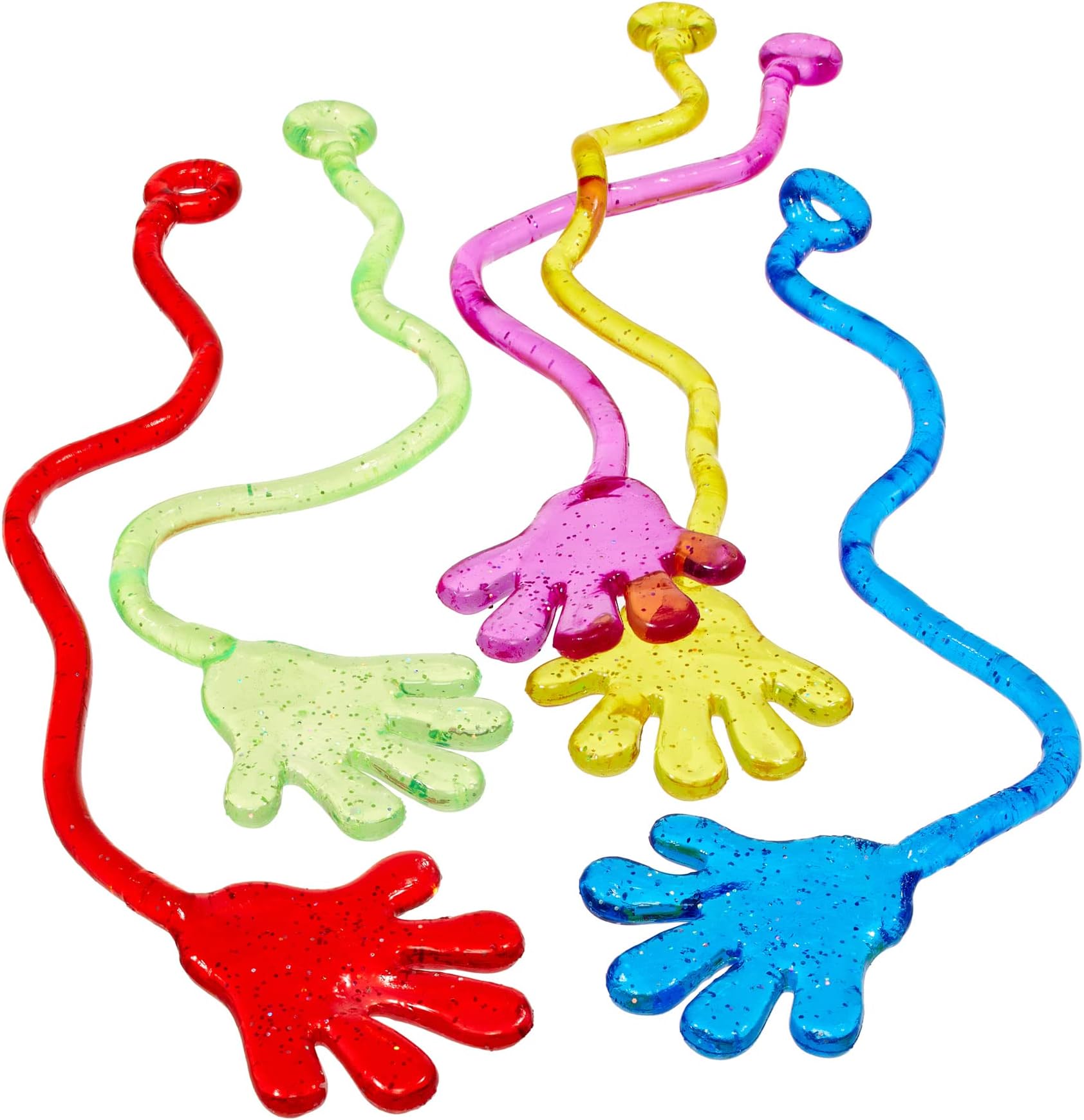 Cool Chimpanzee Stretchy Sticky Hands Kids Party Favors For Kids 4-8 (100-Pack) Toy Assortment, Stocking Stuffers, Easter Egg Toys Fillers