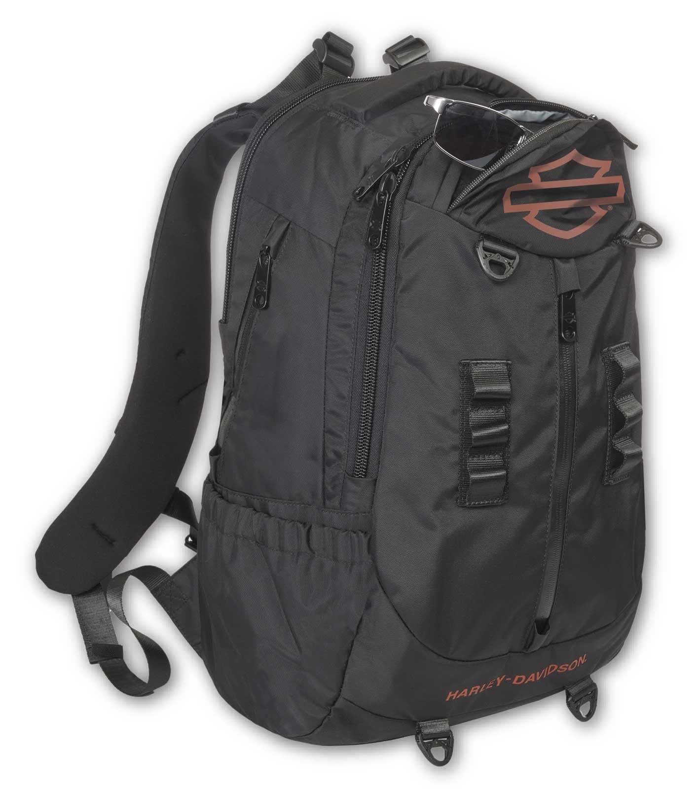 Harley-Davidson Oil Slick Bar & Shield Logo High-Density Backpack - Rugged Black