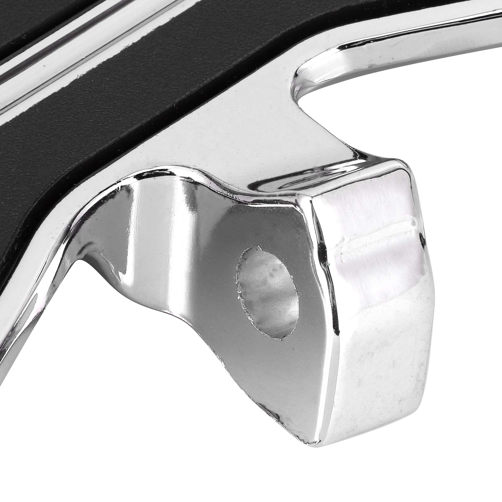 Pedane Pilota Anteriori Pedane Pedana Pedana in Alluminio con Cuscinetto in Gomma Compatibile con Poggiapiedi Moto Indian Sixty Bobber 2015-2021 (Elettroargentatura)