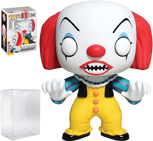 Miniatura 6 de POP Stephen King's It - Pennywise Clown Funko Pop! Figura de vinilo (paquete con funda protectora compatible con Pop Box), 3.75 pulgadas