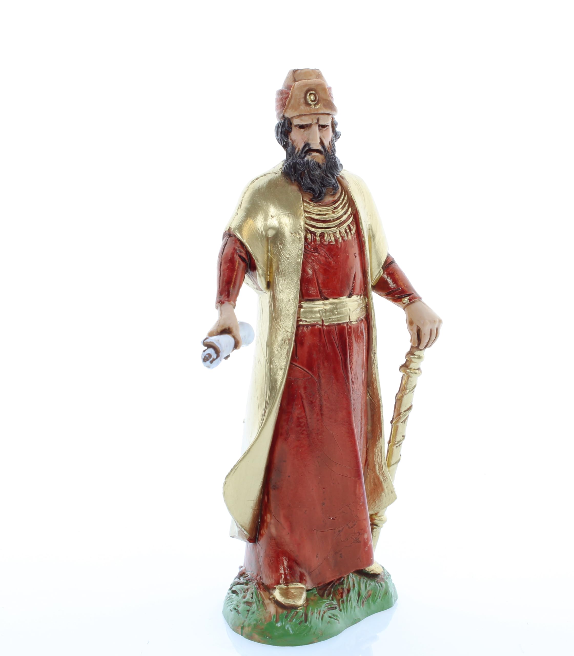 Moranduzzo Krippenfigur Metzger – 10 Cm, Maßstab 1:20, Handbemalt, Unzerstörbares Polymer – Made In Italy Von Martino Landi