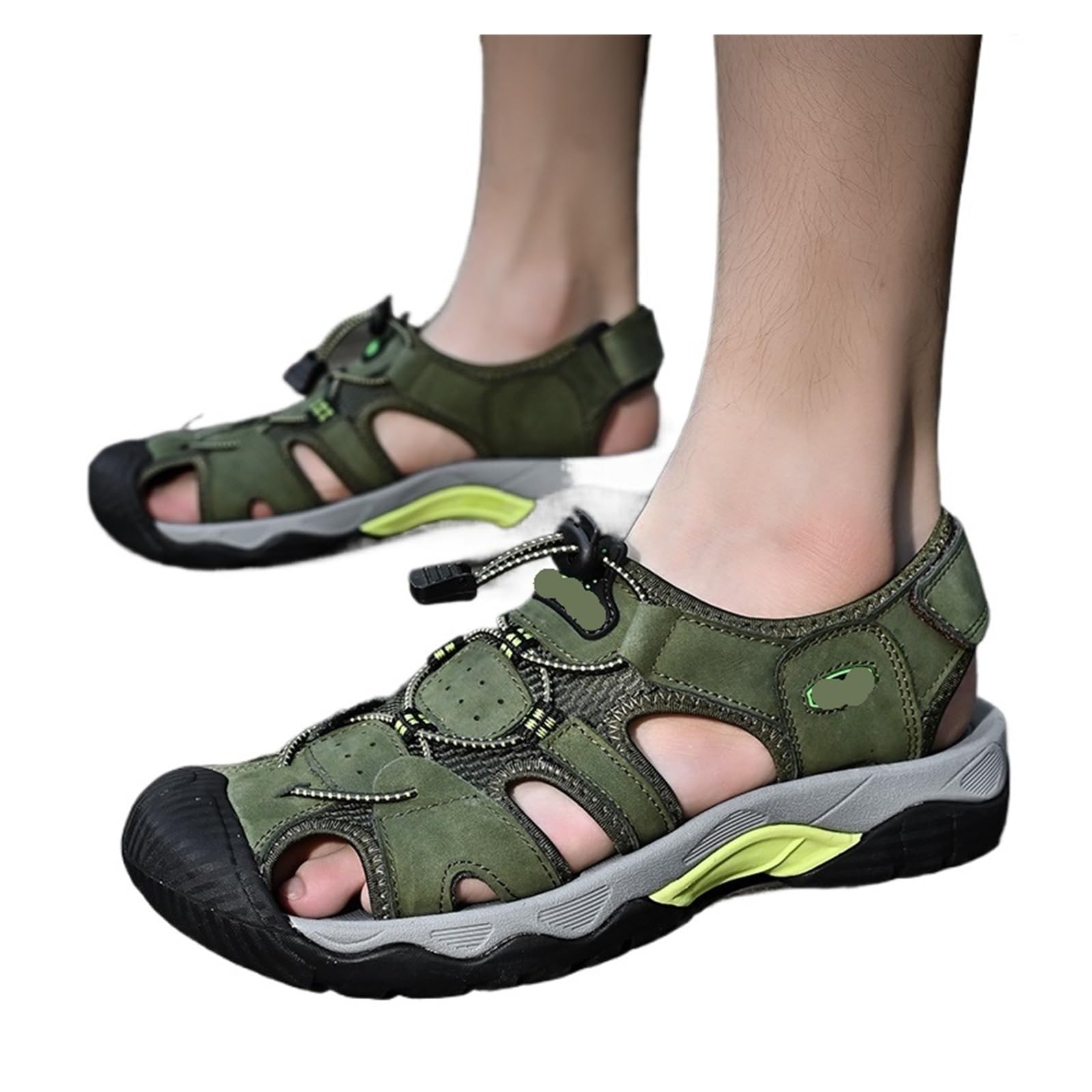 sandali da uomo Sandali estivi da uomo, sandali classici in pelle, scarpe trekking alla moda, ginnastica leggere, traspiranti e antiscivolo