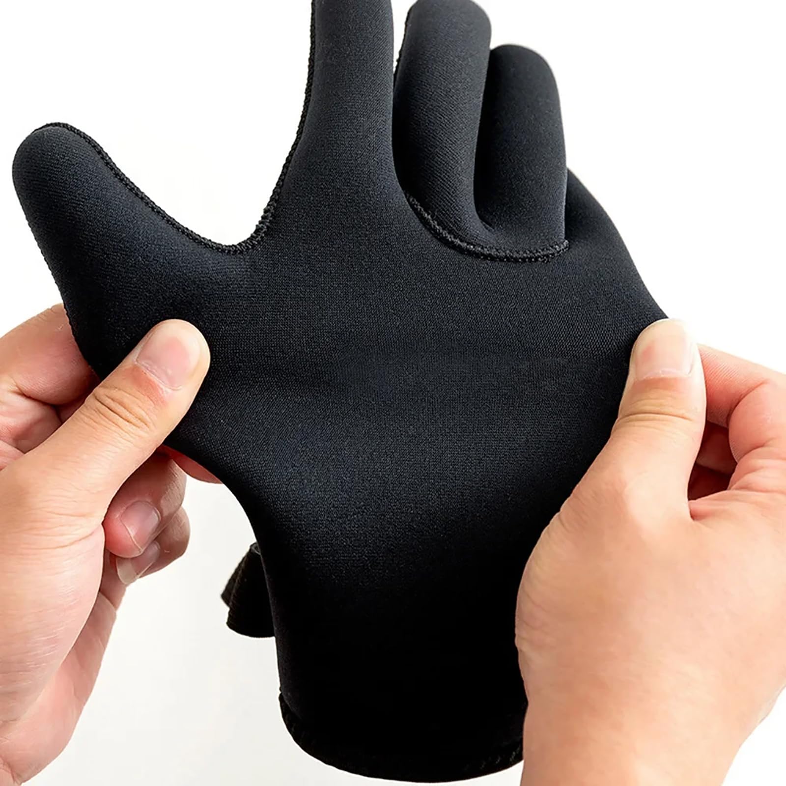 Guanti da muta in neoprene da 3 mm/5 mm, per uomini e donne, antiscivolo, tengono al caldo, con cinghia regolabile, per pesca subacquea, nuoto, surf, kayak