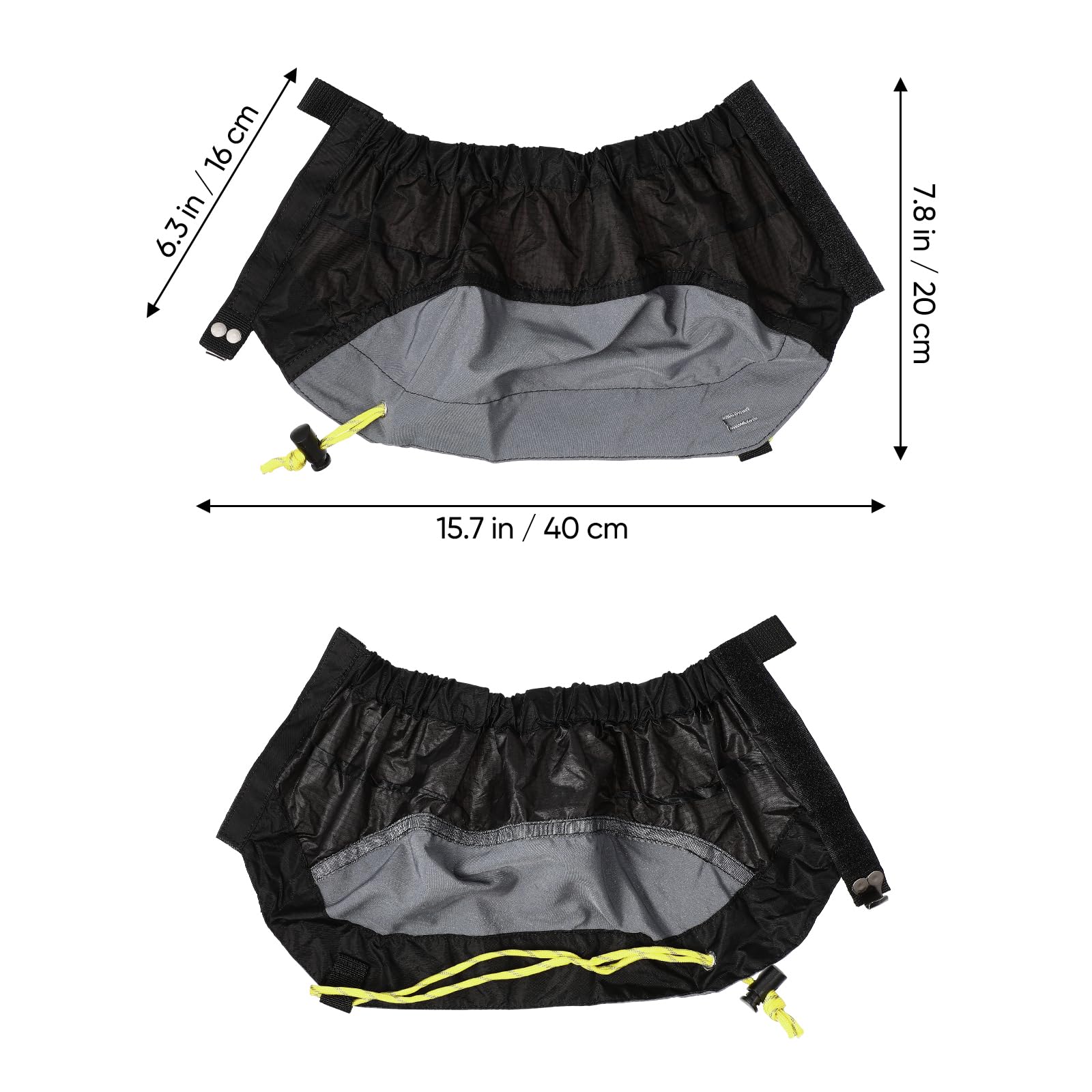 Abaodam Kurze Gamaschen Leichte Wasserdichte Niedrigen Knöchel Gamaschen Wandern Sand Beweis Gamaschen Schuhe Abdeckungen Für Outdoor Klettern Walking Berg Lauf Schwarz
