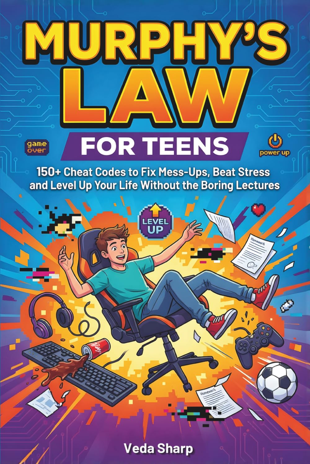 MURPHY’S LAW FOR TEENS: 150+ Cheat Codes to Fix Mess-Ups, Beat Stress and Level Up Your Life Without the Boring Lectures (Murphy’s Law Survival Series)      Paperback – March 25, 2026