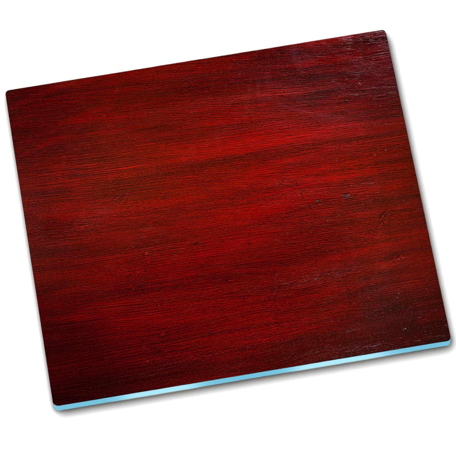 Planche à découper protection de la cuisine en verre durci 60x52 cm Décormat rouge