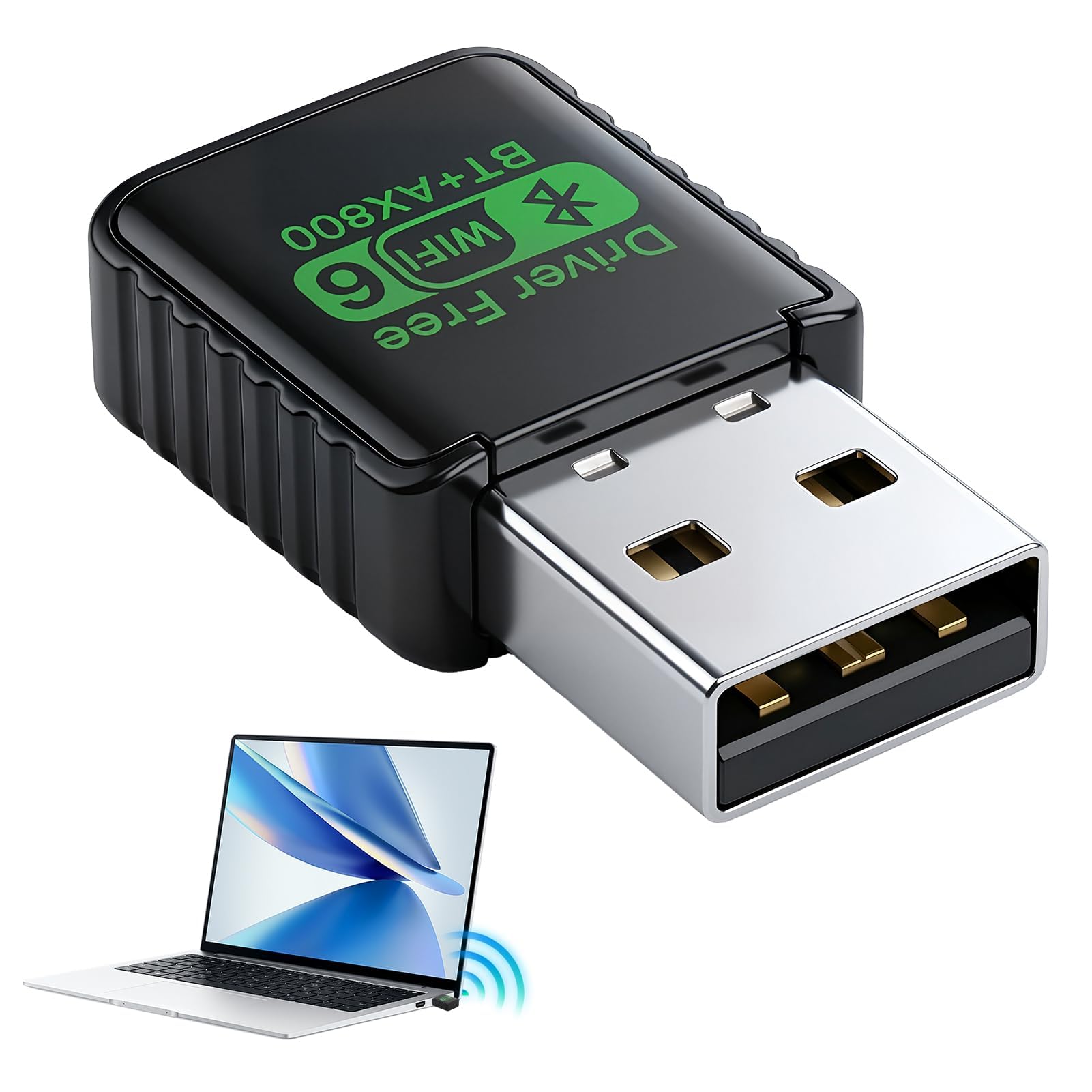 Clé WiFi 6 Puissante AX900 Mbps Bluetooth 5.4 Adaptateur USB WiFi Fil Double Bande 5GHz 600Mbps&2.4GHz 286Mbps Dongle WiFi Puissante pour Pilote Intégré,PC,WPA3, MU-MIMO,Compatible avec Windows11/10/7