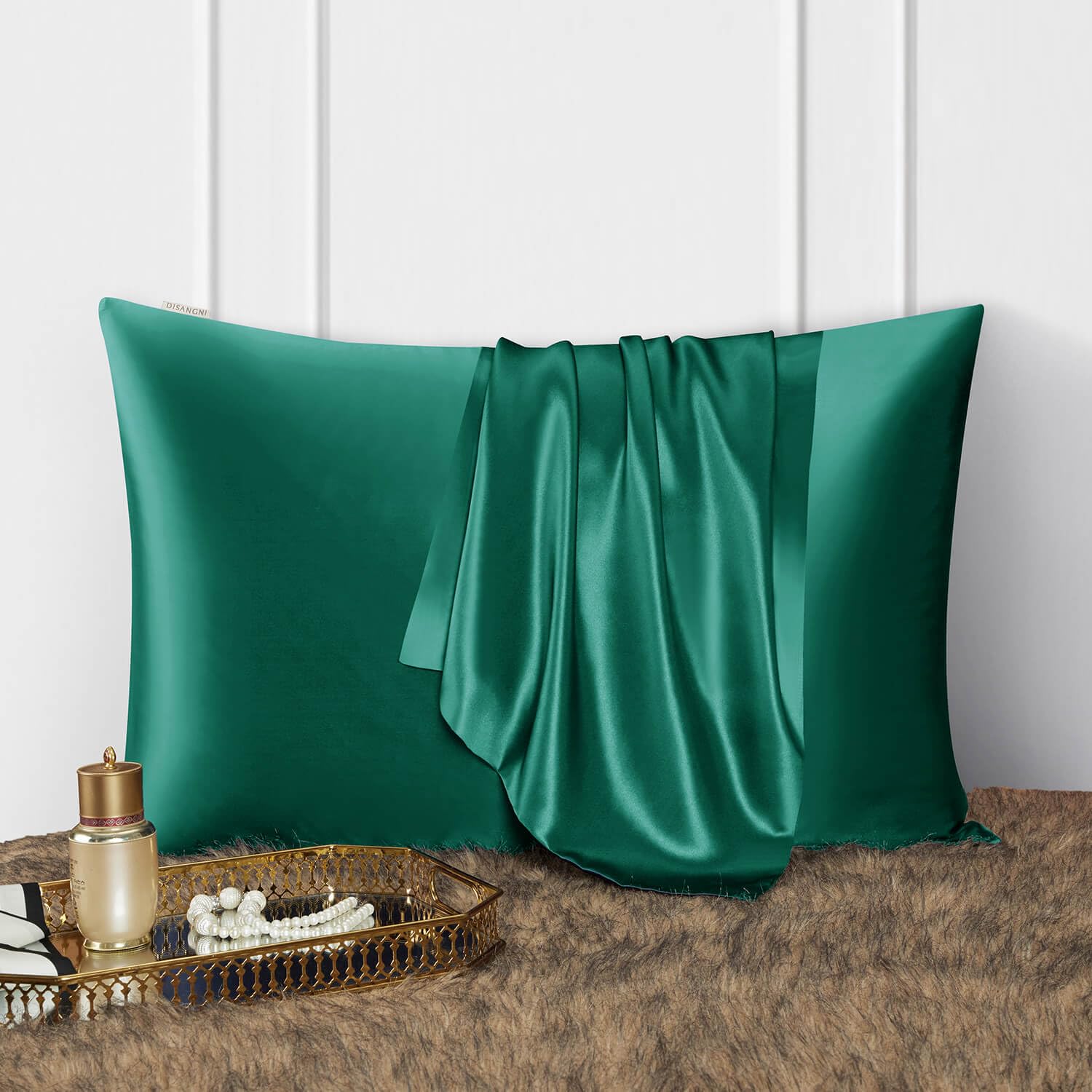 DISANGNI 100% Natural Mulberry Silk Pillow case for Hair and Skin with Hidden Zipper 22 Momme Both Sides Real Silk Pillow Case (2pc 50x75cm - Image 2