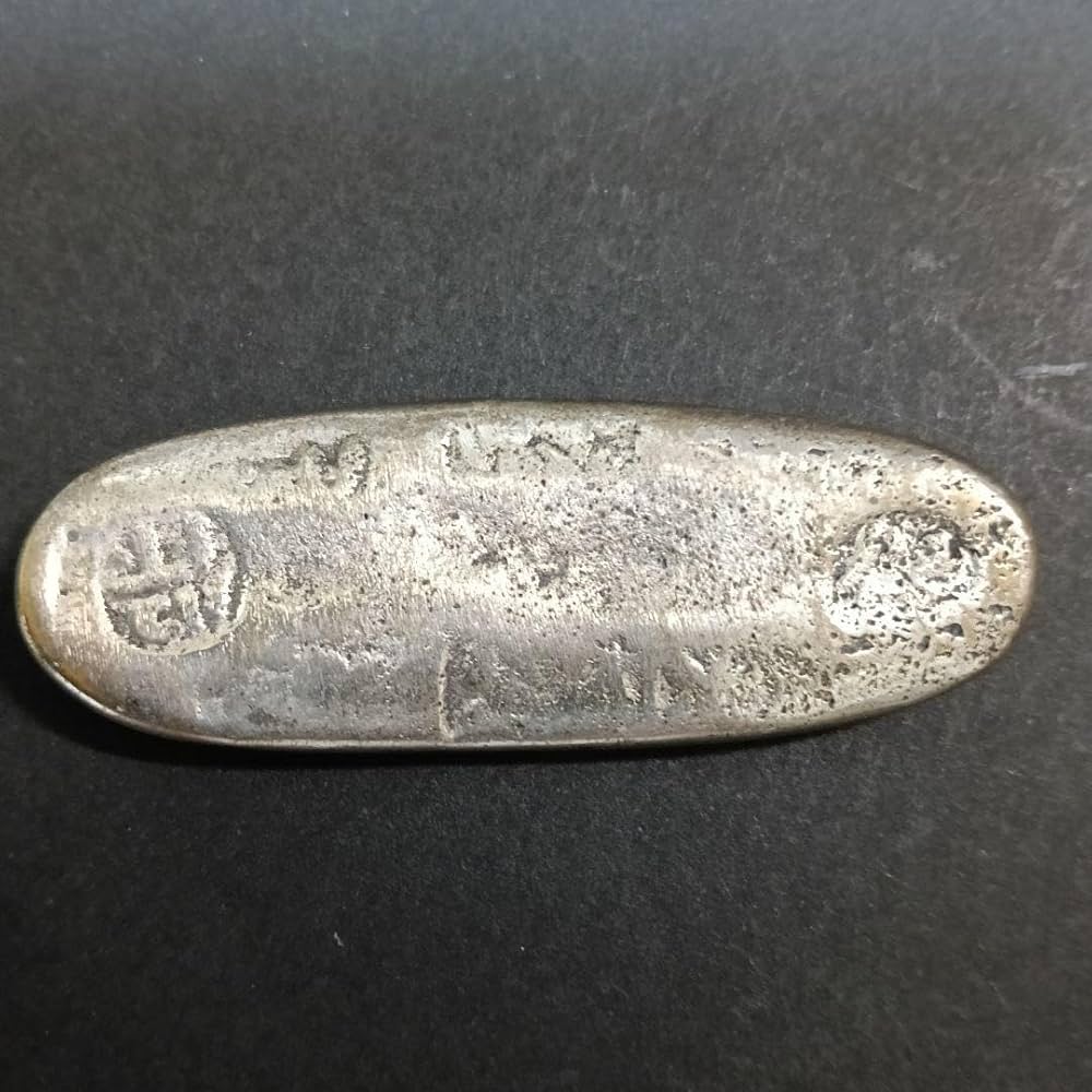 丁銀 天保丁銀 重さ約83g 全長約82mm （6-55） 丁銀 天保丁銀 重さ約83g 全長約82mm （6-55） Yahoo