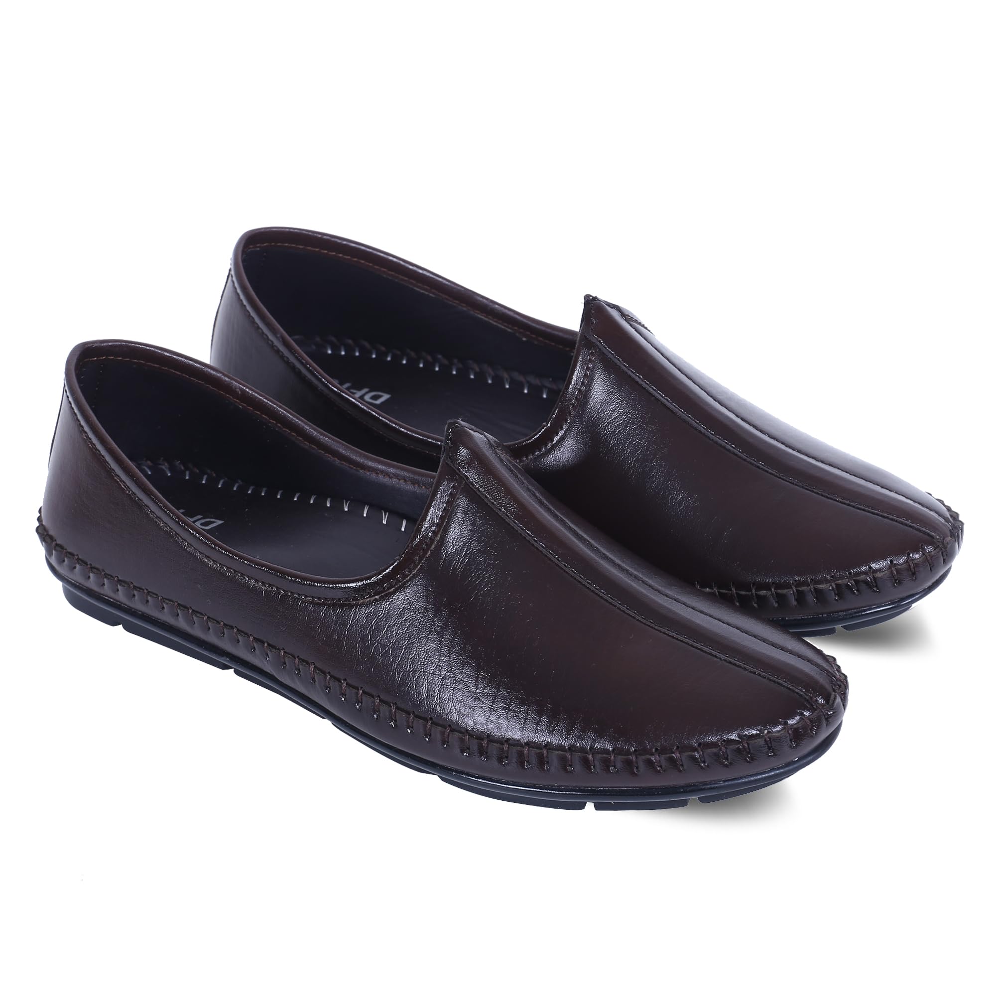 DFR Loafers Sherwani Kurta Wedding Casual Juti Shoe for Men, Brown, UK Size 9 (B0C7MWR331) Amazon Price History, Amazon Price Tracker