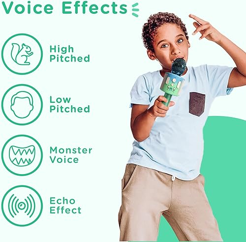 Miniatura 6 de Move2Play, Micrófono de karaoke para niños, personaliza con calcomanías de joyas, regalo de cumpleaños para niñas, niños y niños pequeños, juguete