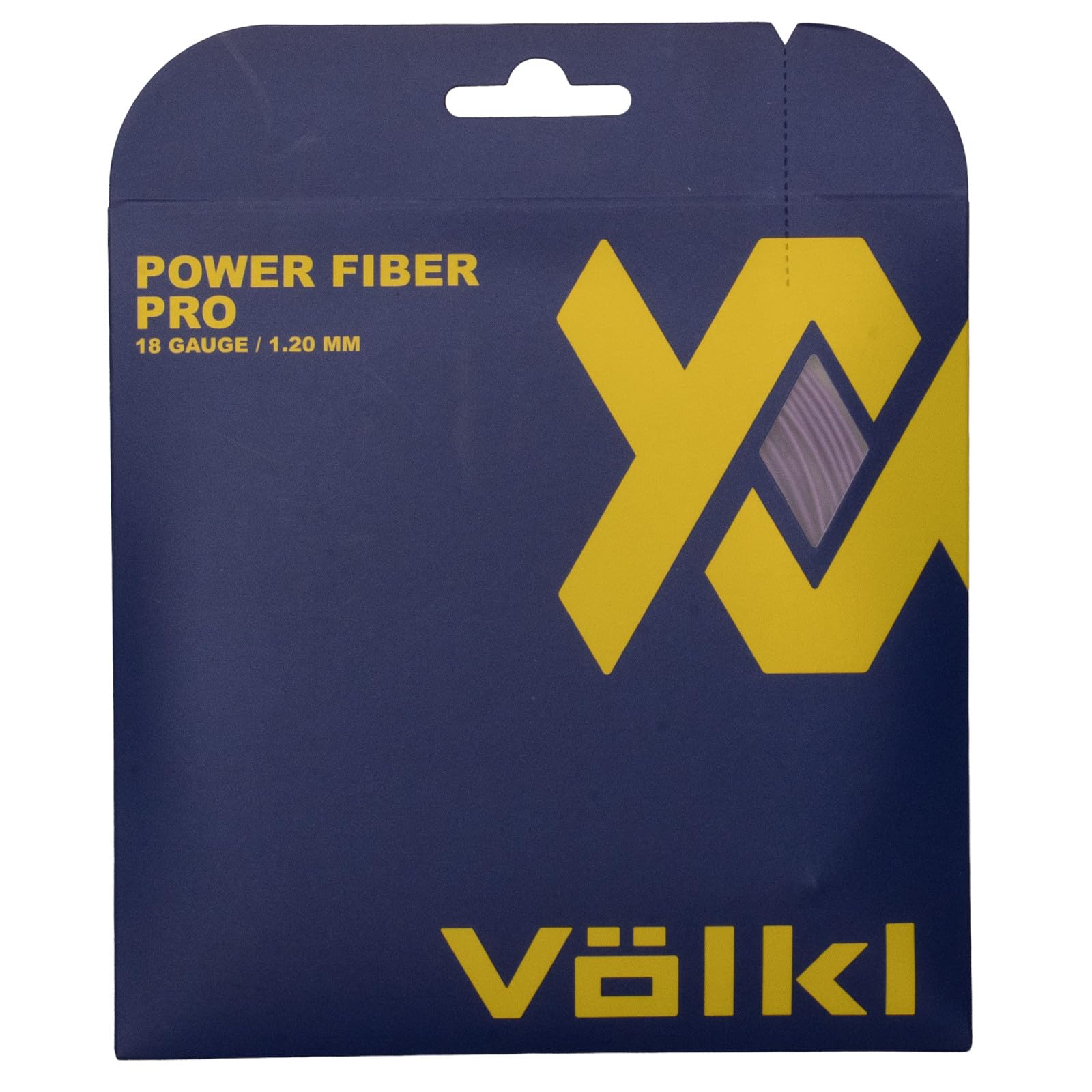 VOLKL Power Fiber Pro | Tennis Racquet String | Durability | Feel & Control | Multifilament String (Lavender, 18G)