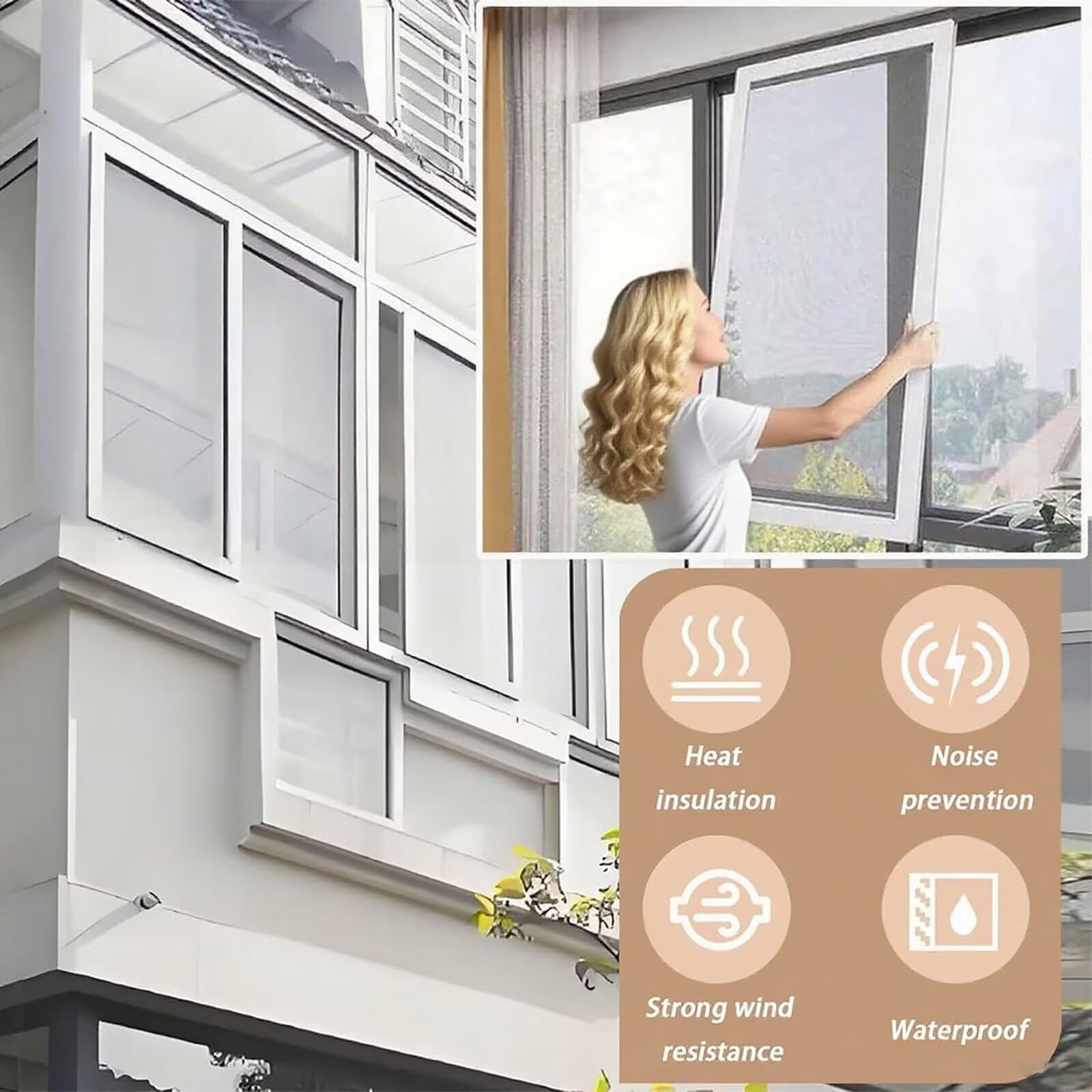 Repuesto de ventana de vidrio templado de aluminio gris oscuro de 43 x 39 pulgadas para el hogar, sótano, ducha, casa de mascotas, escaleras, elegante, eficiente energéticamente y fácil de instalar