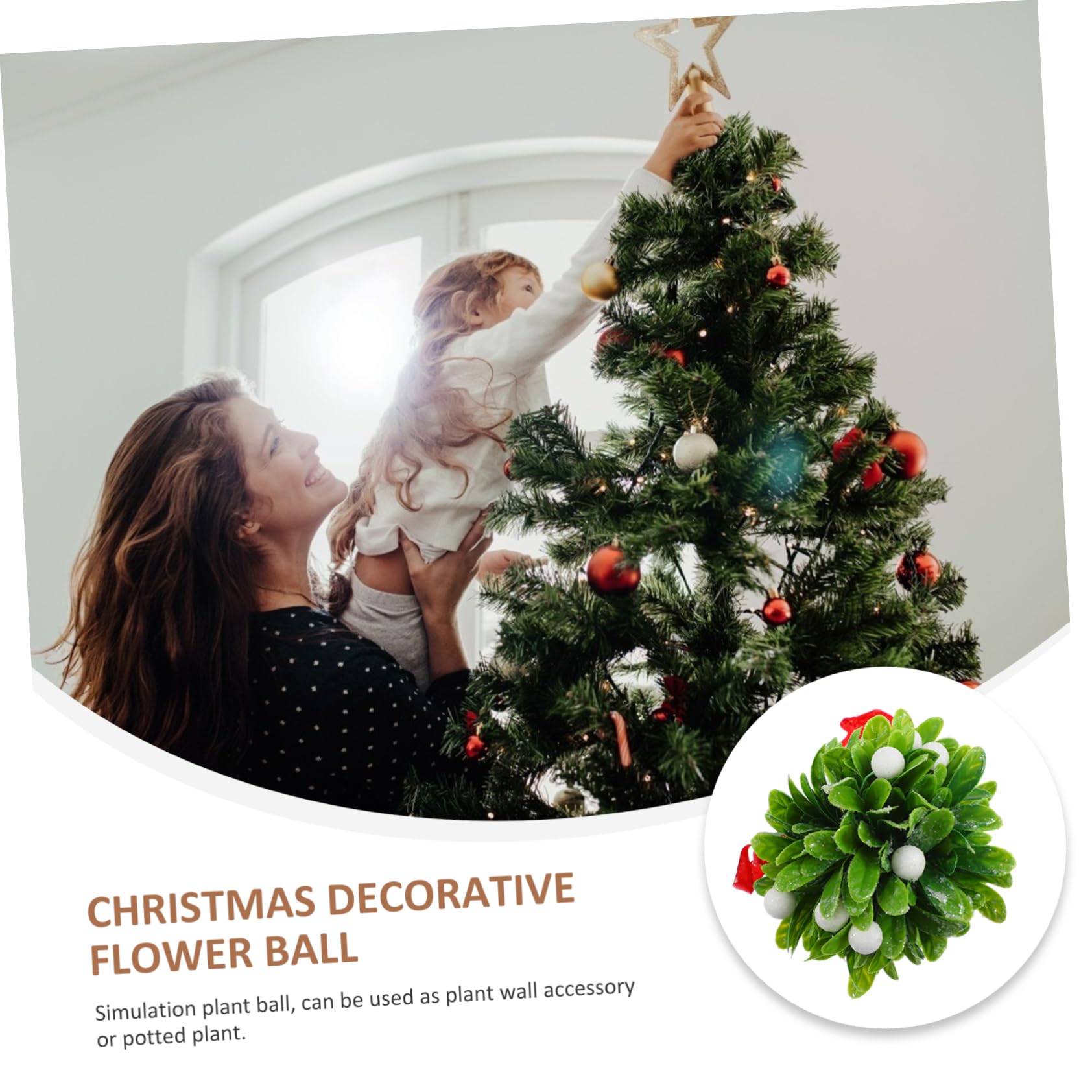 Zerodeko 3stücke Künstlicher Hängender Blumenball Mit Zufälliger Satinbandfarbe Dekorative Wandgestaltung Für Weihnachten Und Partys Wunderschöne Wanddeko Kunstpflanzen