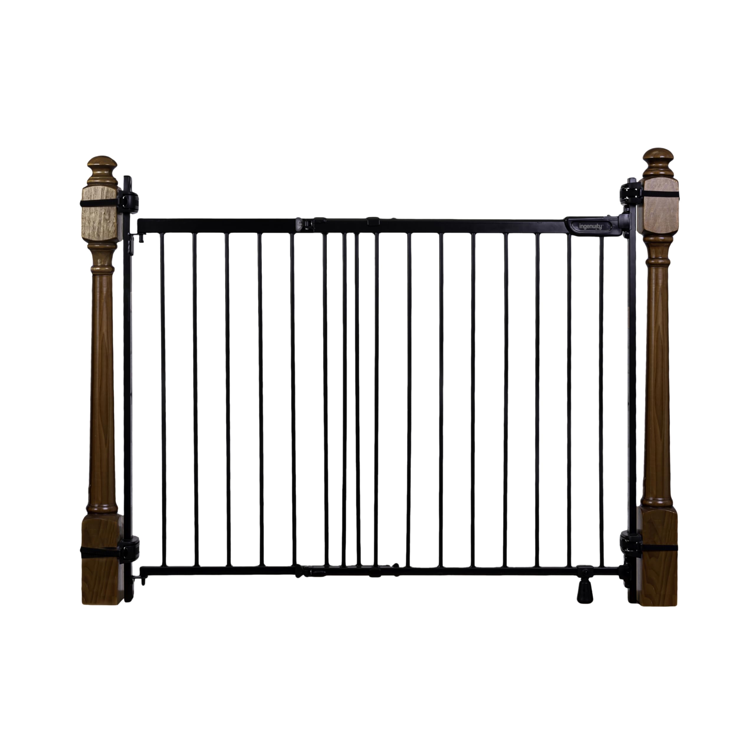 Summer Infant Metal Banister & Stair Safety Baby Gate, 31'-46' Wide, 32.5' Tall, Banister & Wall Mount, Black