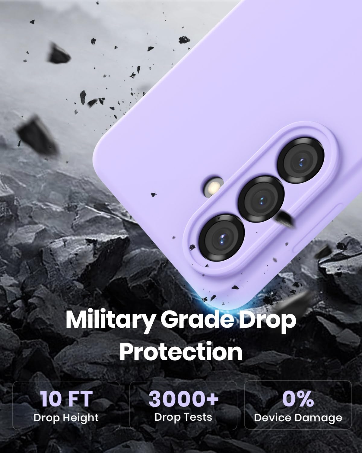 CUZMIGO Liquid Silicone Case for Samsung Galaxy S26, Light Purple image 5