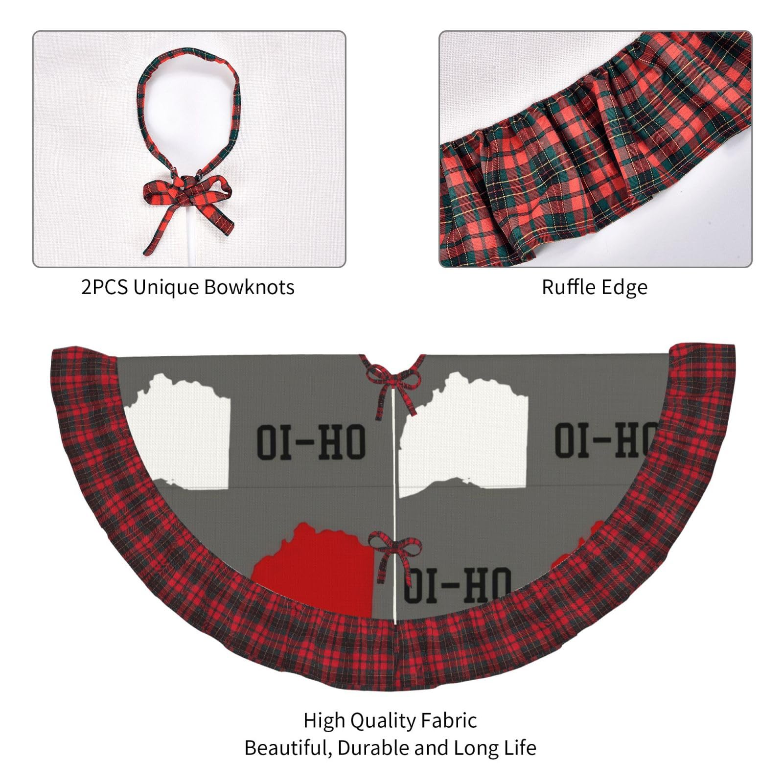 Amazon.com: Ohio State Gray01 30 Inch Christmas Tree Skirt Red and Black Buffalo Plaid Edge Decoration for Merry Christmas Farmhouse Winter Holiday Party Home Decoration Ornaments Indoor Outdoor : Home & Kitchen Amazon.com: Ohio State Gray01 30 Inch Christmas Tree Skirt Red and Black Buffalo Plaid Edge Decoration for Merry Christmas Farmhouse Winter Holiday Party Home Decoration Ornaments Indoor Outdoor : Home & Kitchen