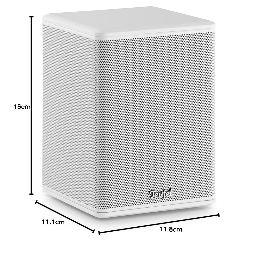 Teufel Effekt 2 Paire d'enceintes stéréo Actives sans Fil en Tant Que Haut-Parleur arrière - Blanc