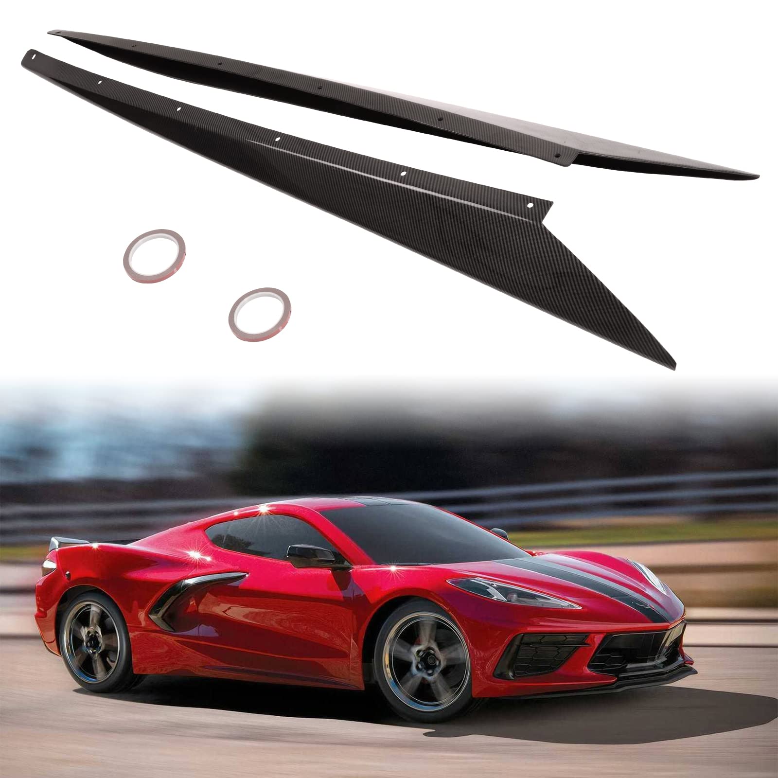 Buy NUBEHONE Side Skirt Extension Splitter,Side Skirts Rocker Panels
